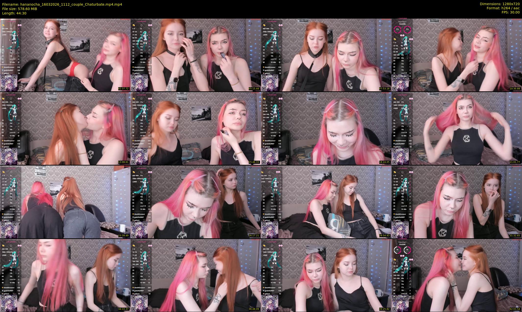 hananocha — 45 minute Chaturbate couple cam show recording, 720p, Mar 16, 2026