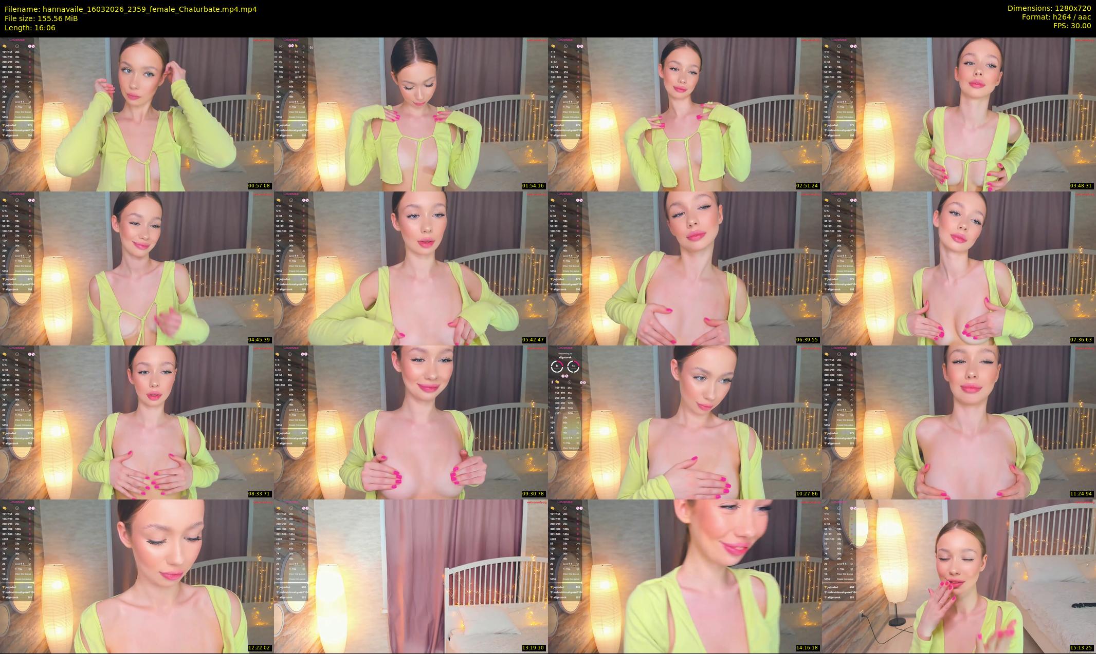 hannavaile — 17 minute Chaturbate female cam show recording, 720p, Mar 16, 2026