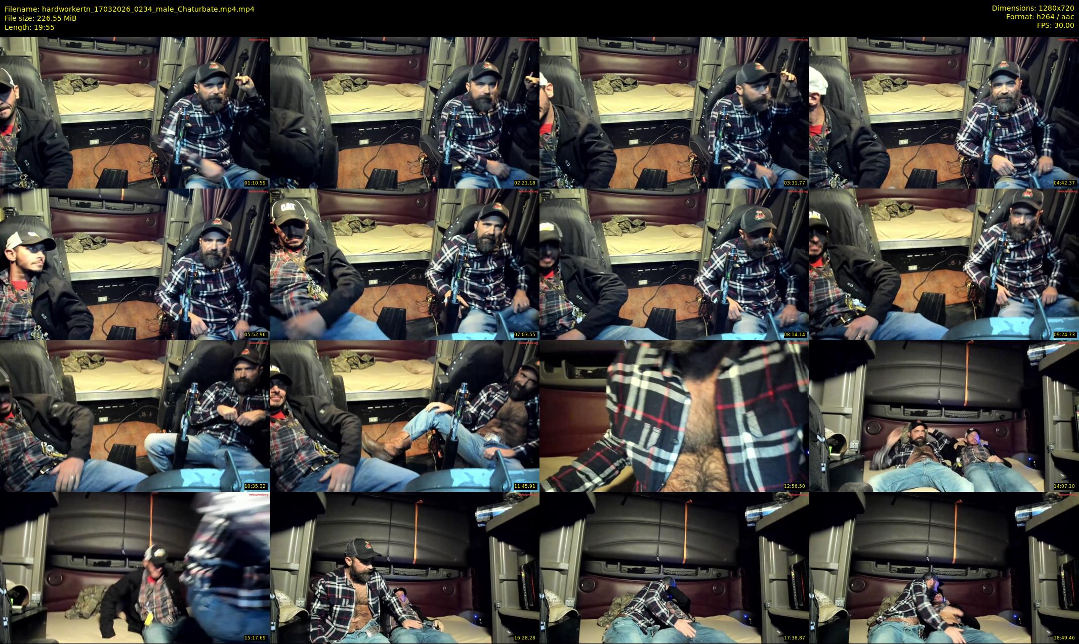 hardworkertn — 20 minute Chaturbate male cam show recording, 720p, Mar 17, 2026
