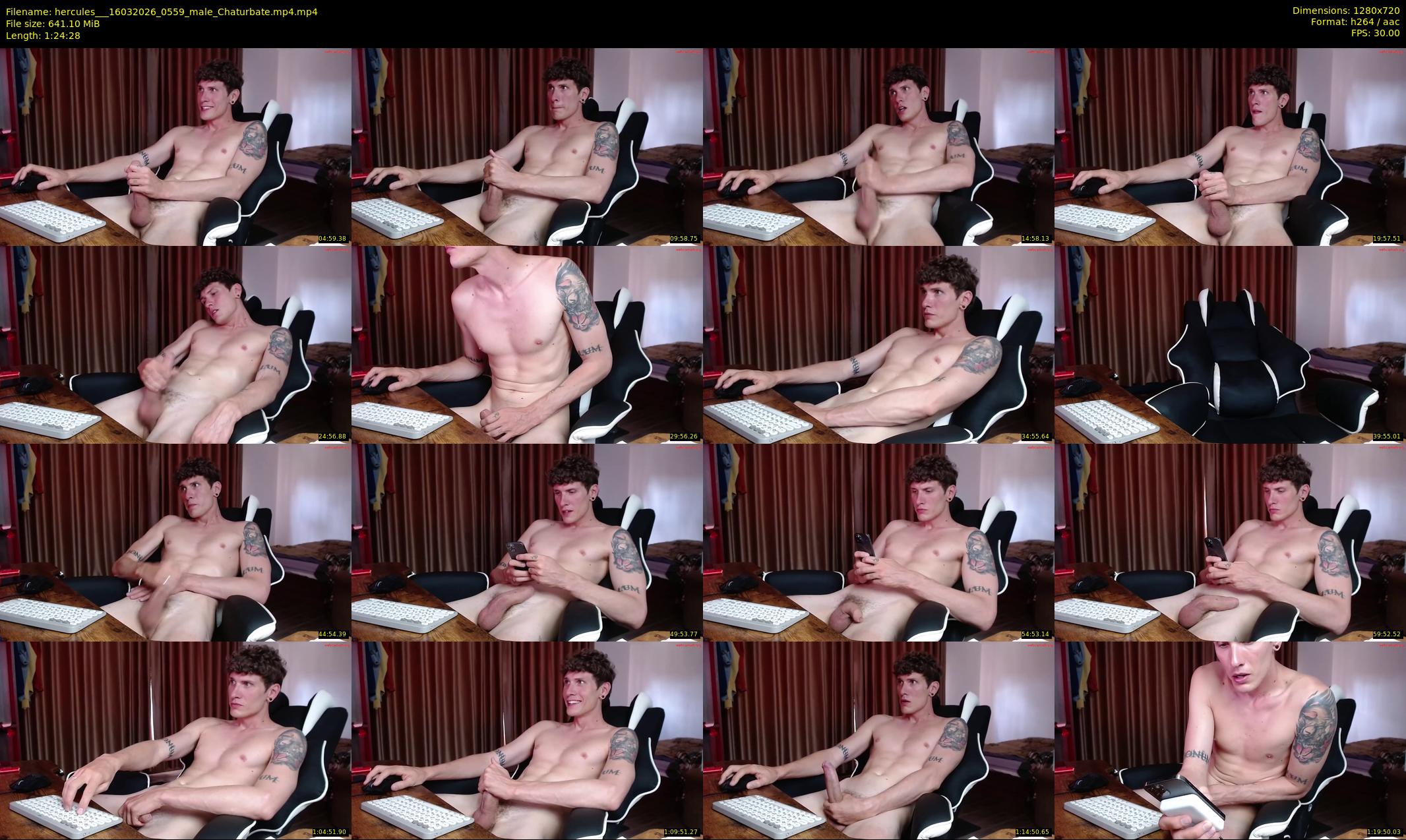 hercules__ — 85 minute Chaturbate male cam show recording, 720p, Mar 16, 2026