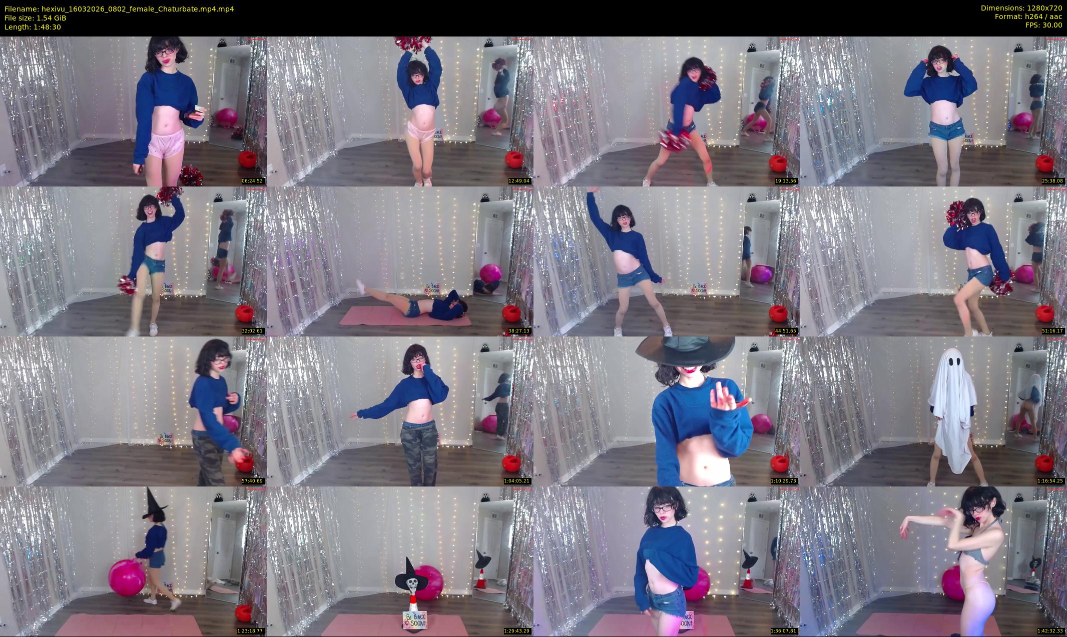 hexivu — 109 minute Chaturbate female cam show recording, 720p, Mar 16, 2026