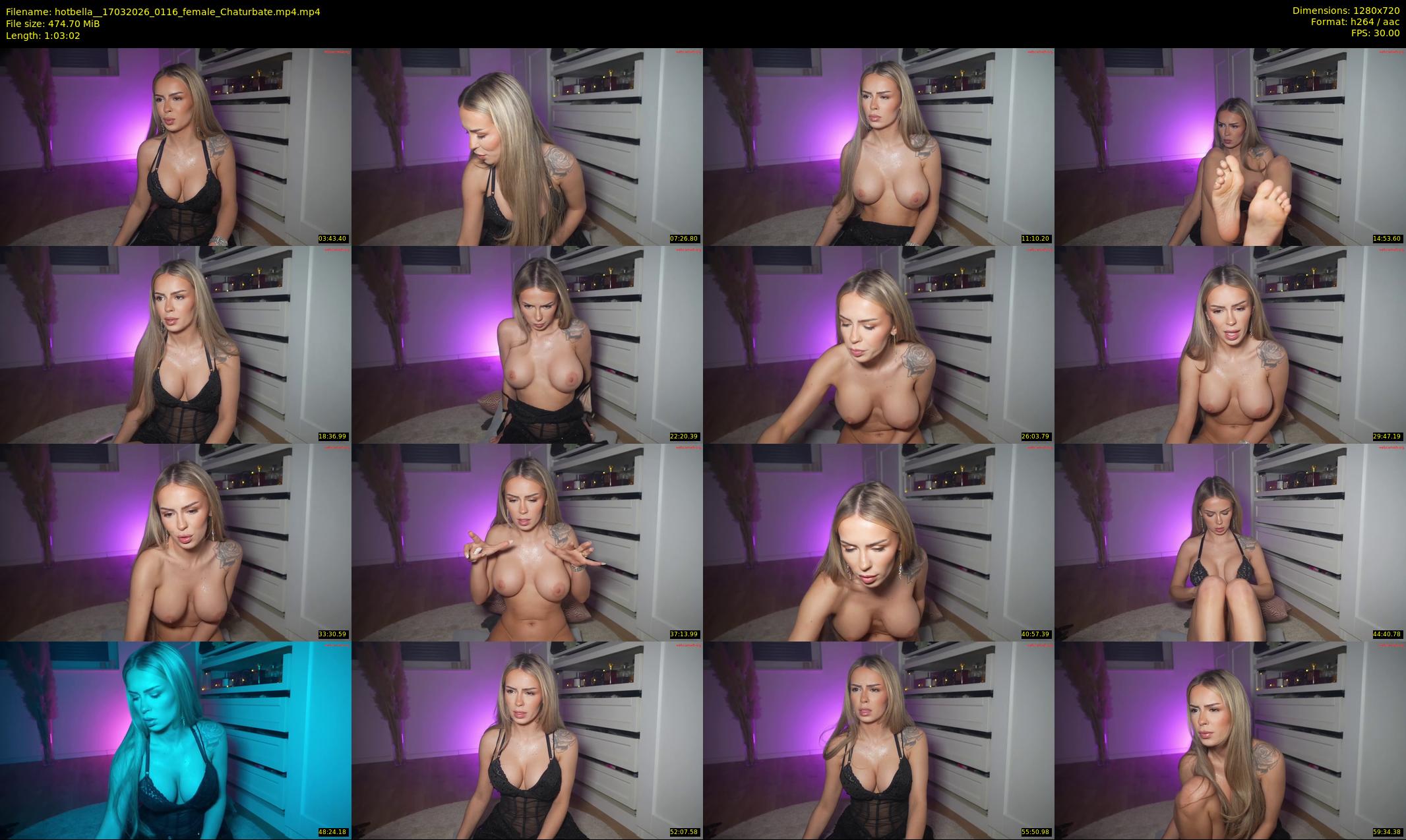 hotbella_ — 64 minute Chaturbate female cam show recording, 720p, Mar 17, 2026