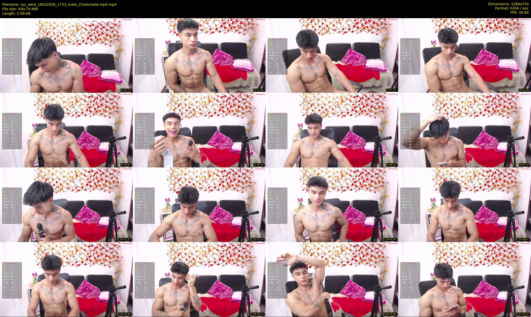 ian_west — 121 minute Chaturbate male cam show recording, 720p, Mar 16, 2026