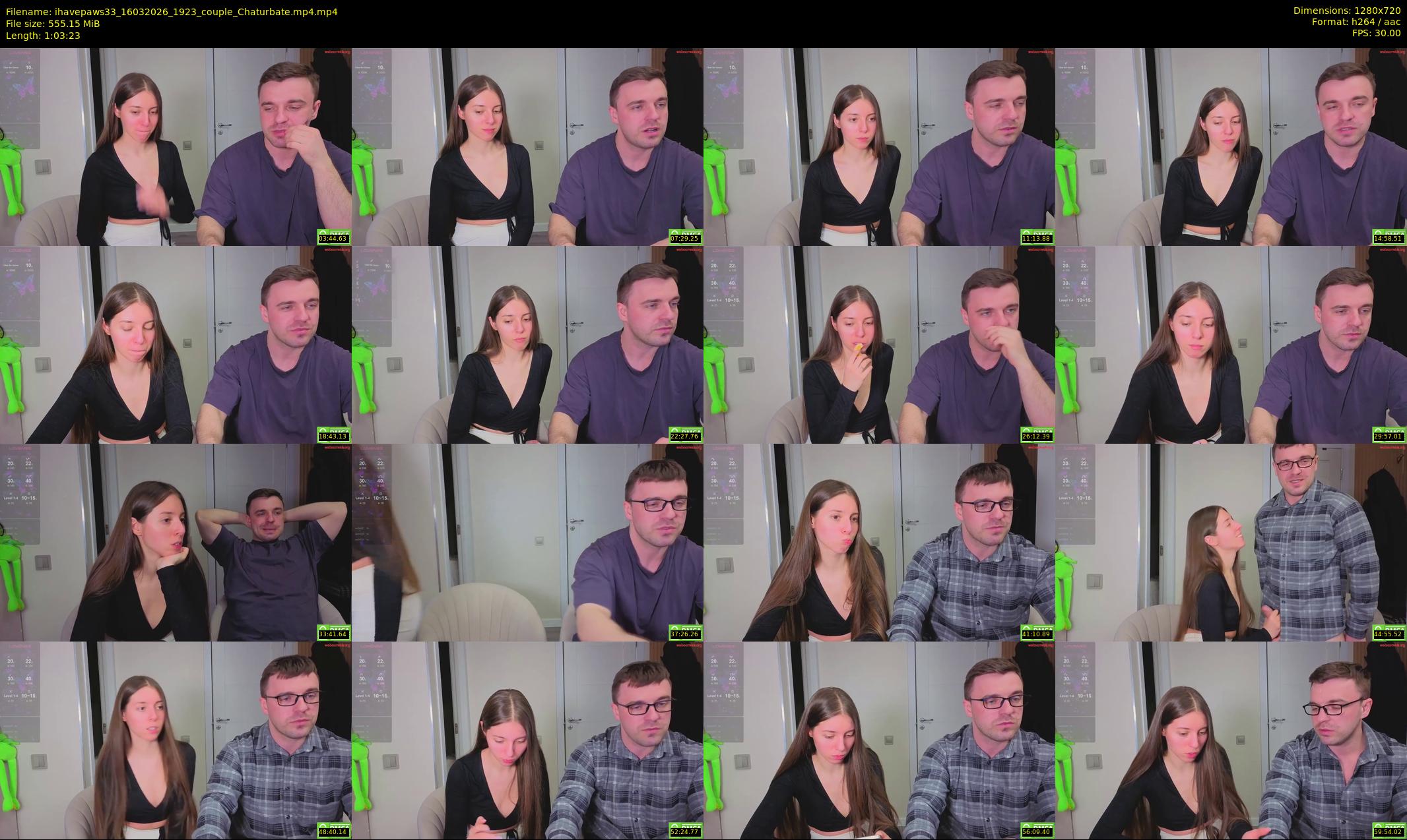 ihavepaws33 — 64 minute Chaturbate couple cam show recording, 720p, Mar 16, 2026