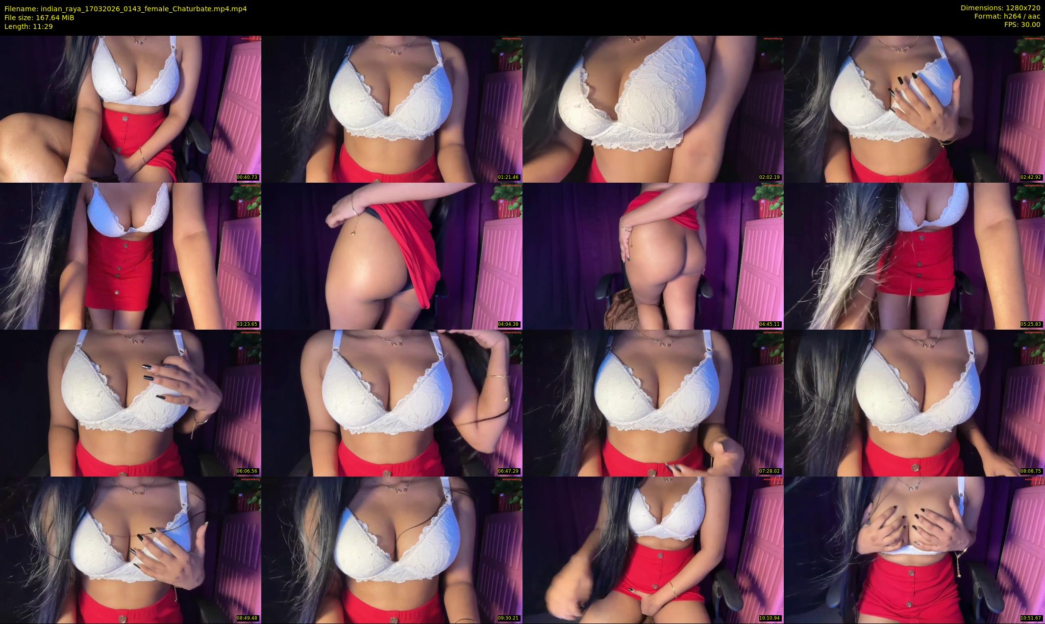 indian_raya — 12 minute Chaturbate female cam show recording, 720p, Mar 17, 2026