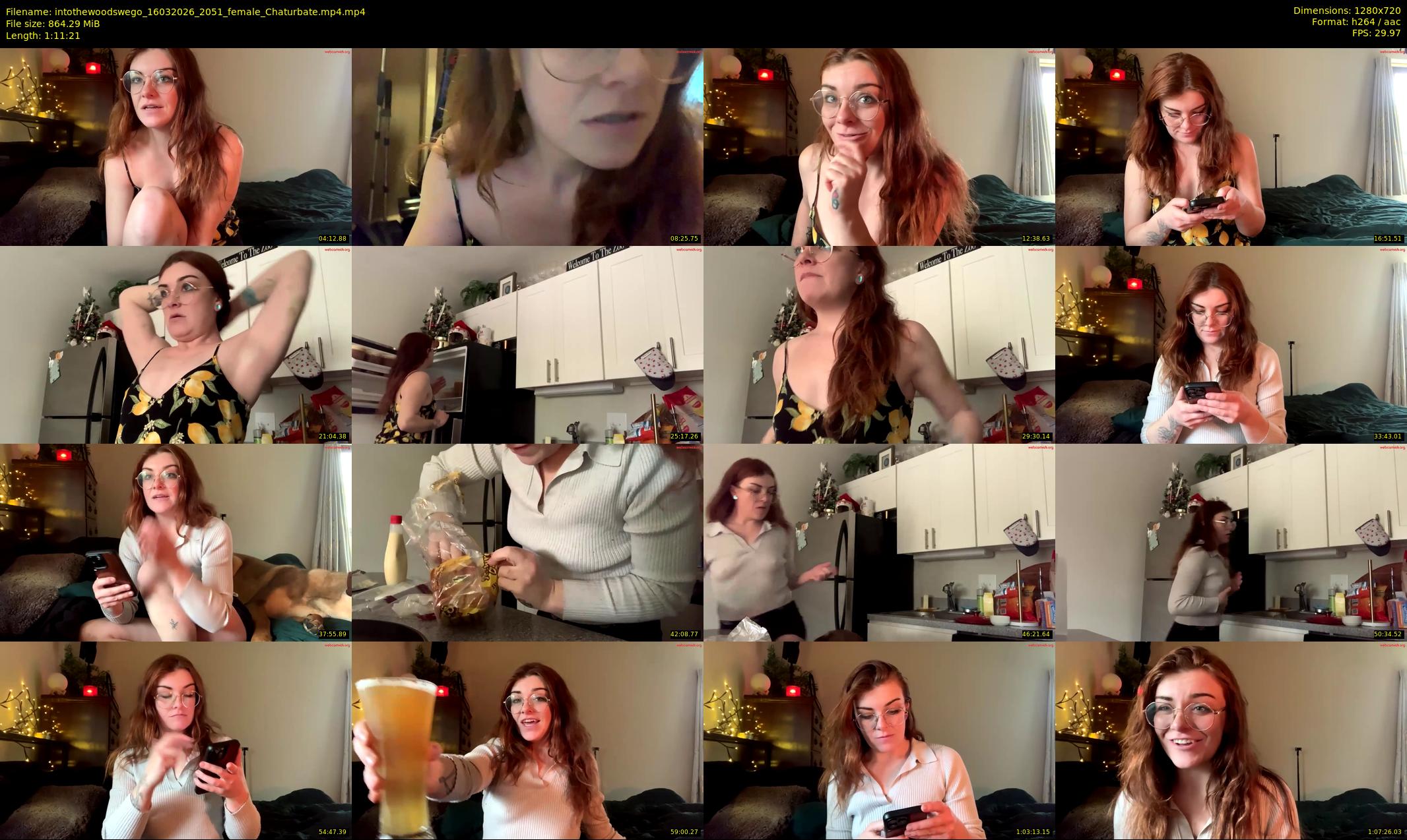 intothewoodswego — 72 minute Chaturbate female cam show recording, 720p, Mar 16, 2026