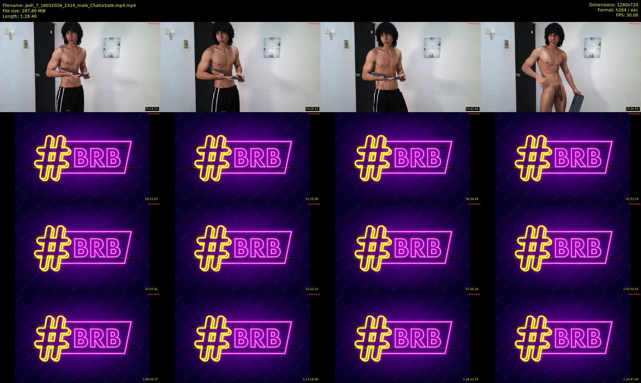 jash_7 — 89 minute Chaturbate male cam show recording, 720p, Mar 16, 2026