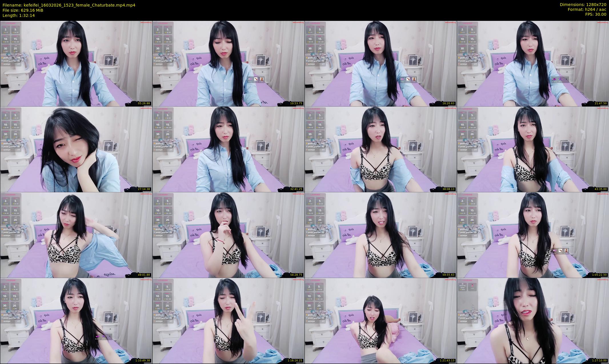 kefeifei — 93 minute Chaturbate female cam show recording, 720p, Mar 16, 2026
