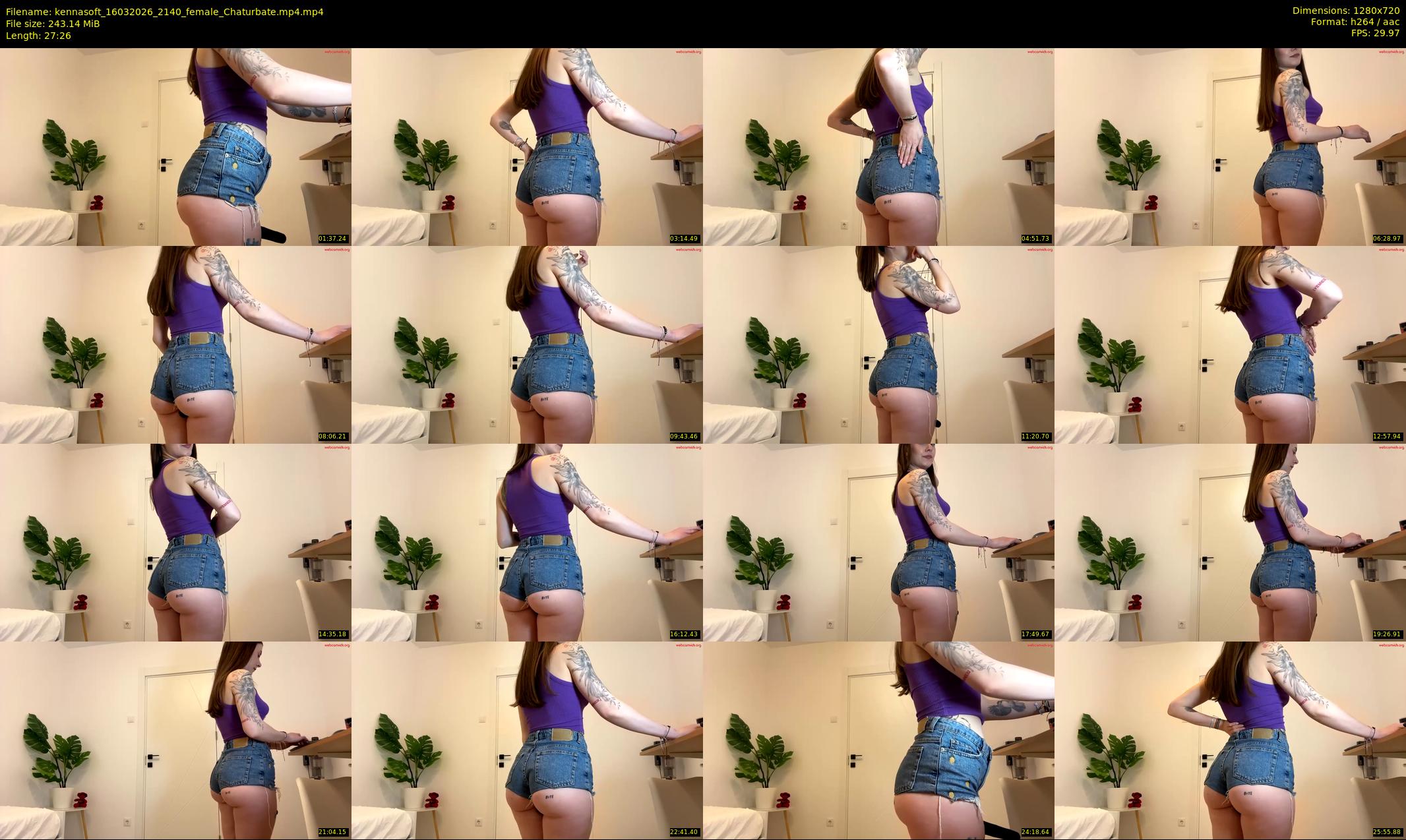 kennasoft — 28 minute Chaturbate female cam show recording, 720p, Mar 16, 2026