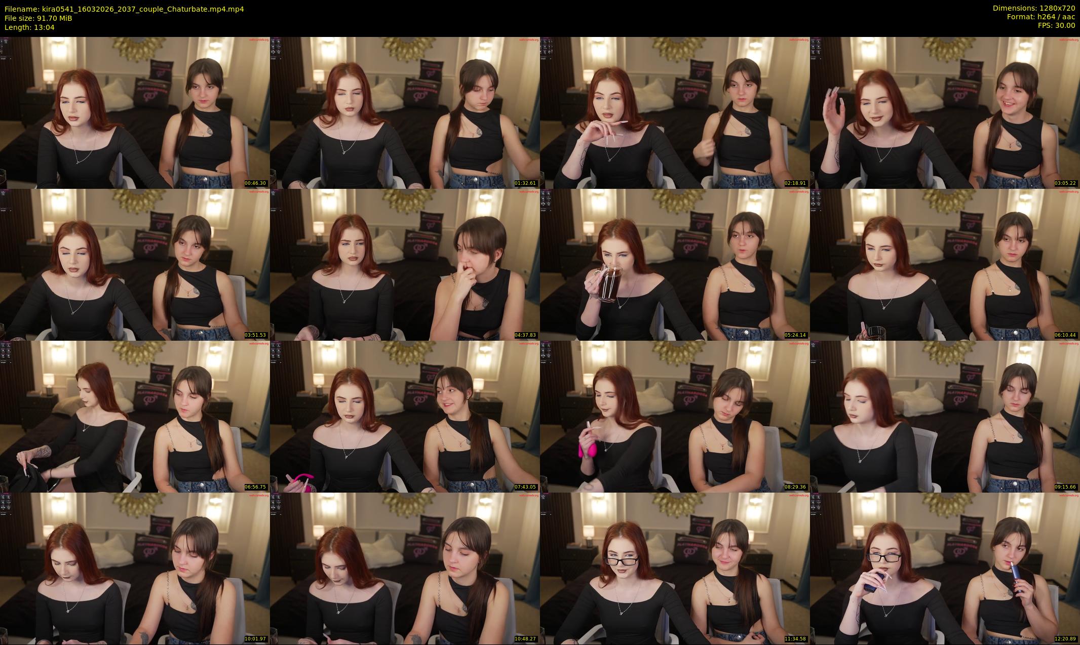 kira0541 — 14 minute Chaturbate couple cam show recording, 720p, Mar 16, 2026