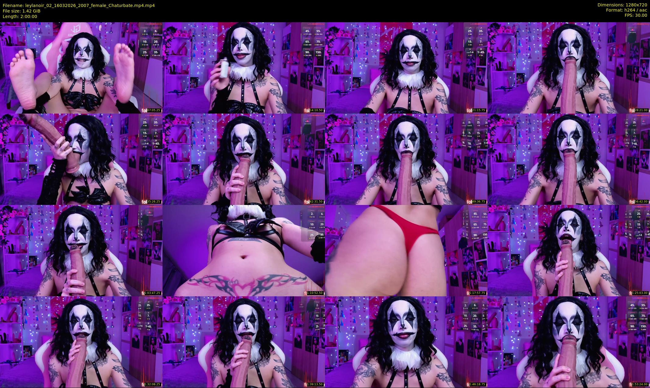 leylanoir_02 — 120 minute Chaturbate female cam show recording, 720p, Mar 16, 2026