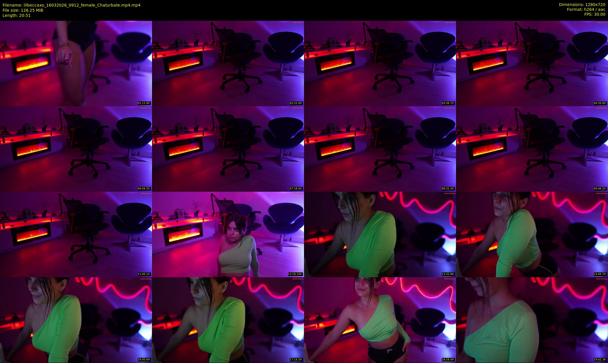 lilbeccaxo — 21 minute Chaturbate female cam show recording, 720p, Mar 16, 2026