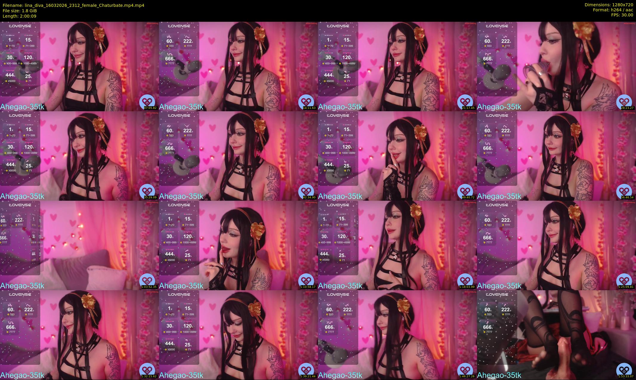 lina_diva — 121 minute Chaturbate female cam show recording, 720p, Mar 16, 2026