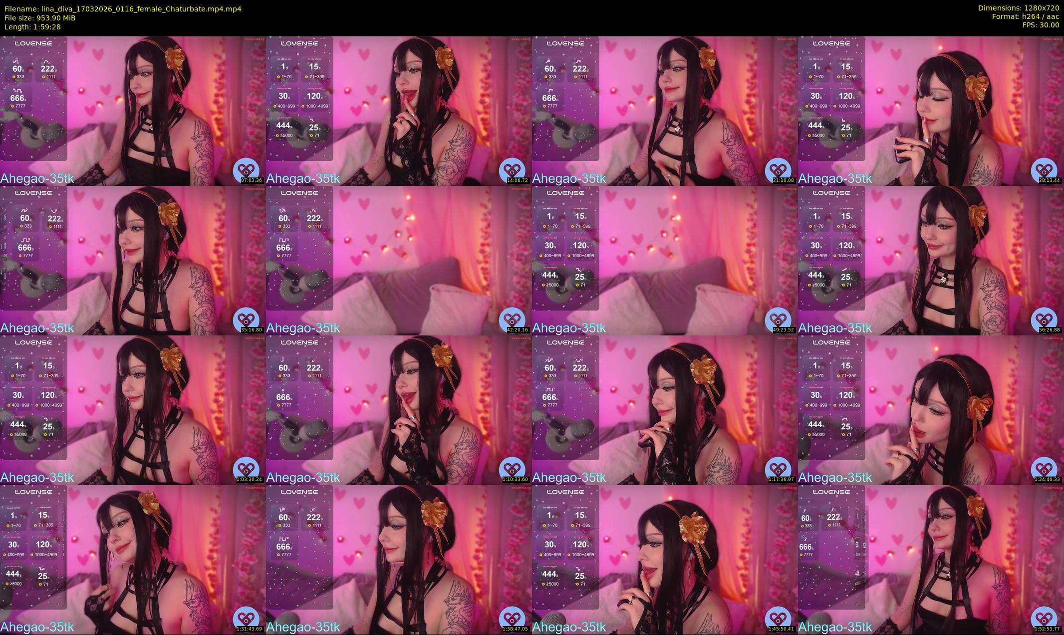 lina_diva — 120 minute Chaturbate female cam show recording, 720p, Mar 17, 2026