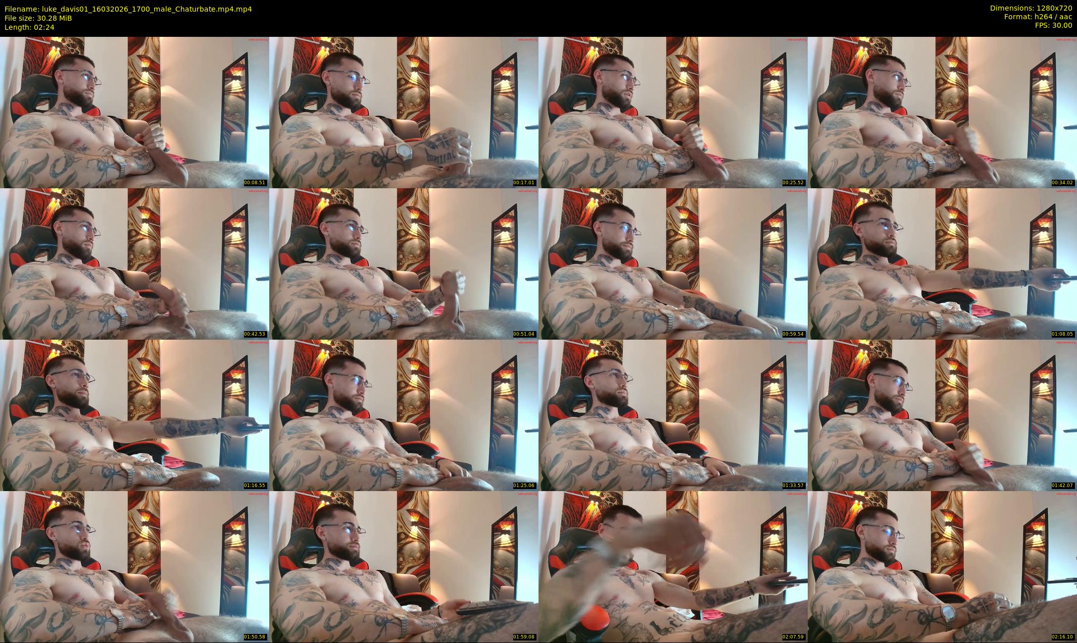 luke_davis01 — 3 minute Chaturbate male cam show recording, 720p, Mar 16, 2026