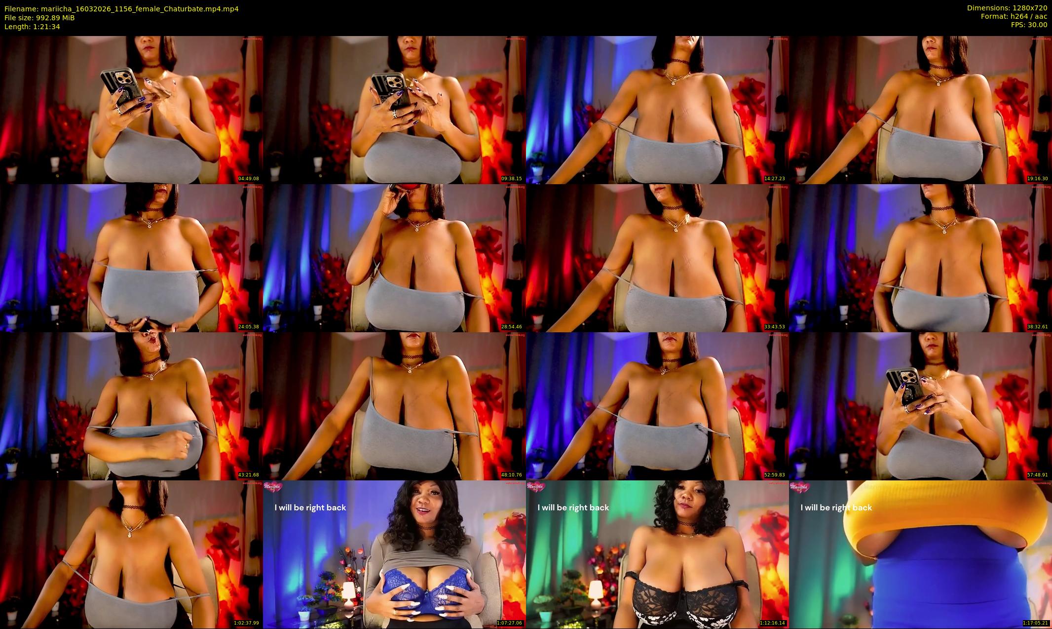 mariicha — 82 minute Chaturbate female cam show recording, 720p, Mar 16, 2026