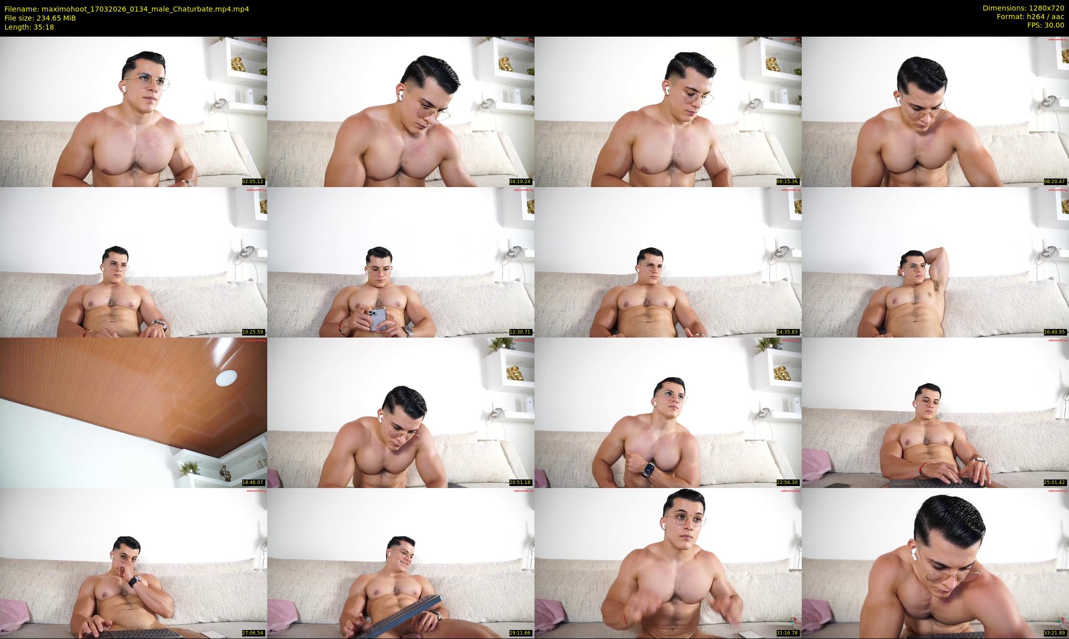 maximohoot — 36 minute Chaturbate male cam show recording, 720p, Mar 17, 2026