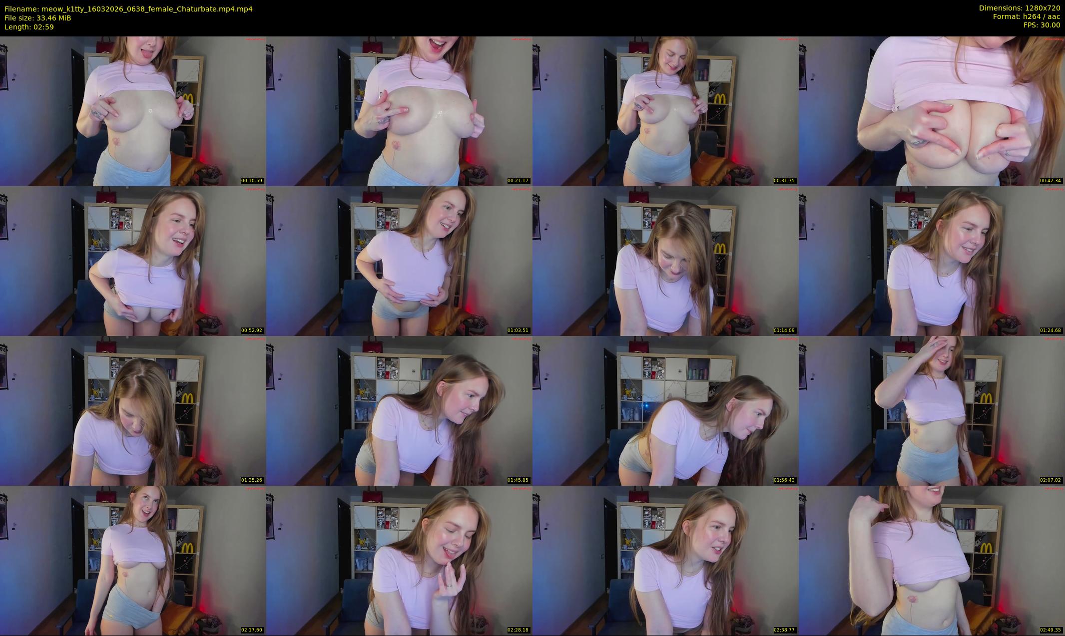 meow_k1tty — 3 minute Chaturbate female cam show recording, 720p, Mar 16, 2026