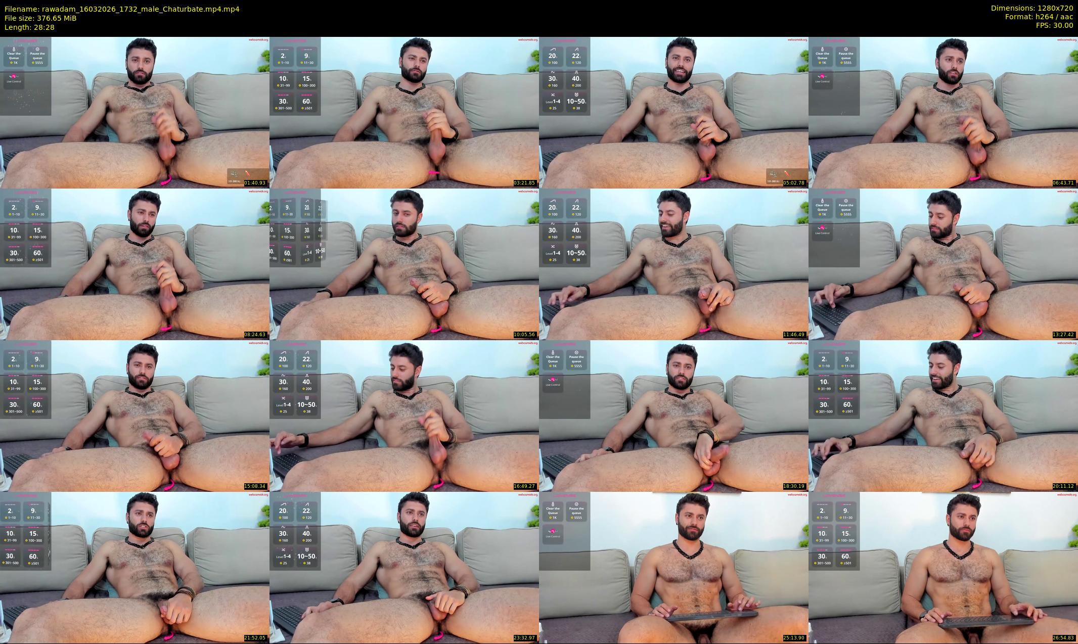 rawadam — 29 minute Chaturbate male cam show recording, 720p, Mar 16, 2026
