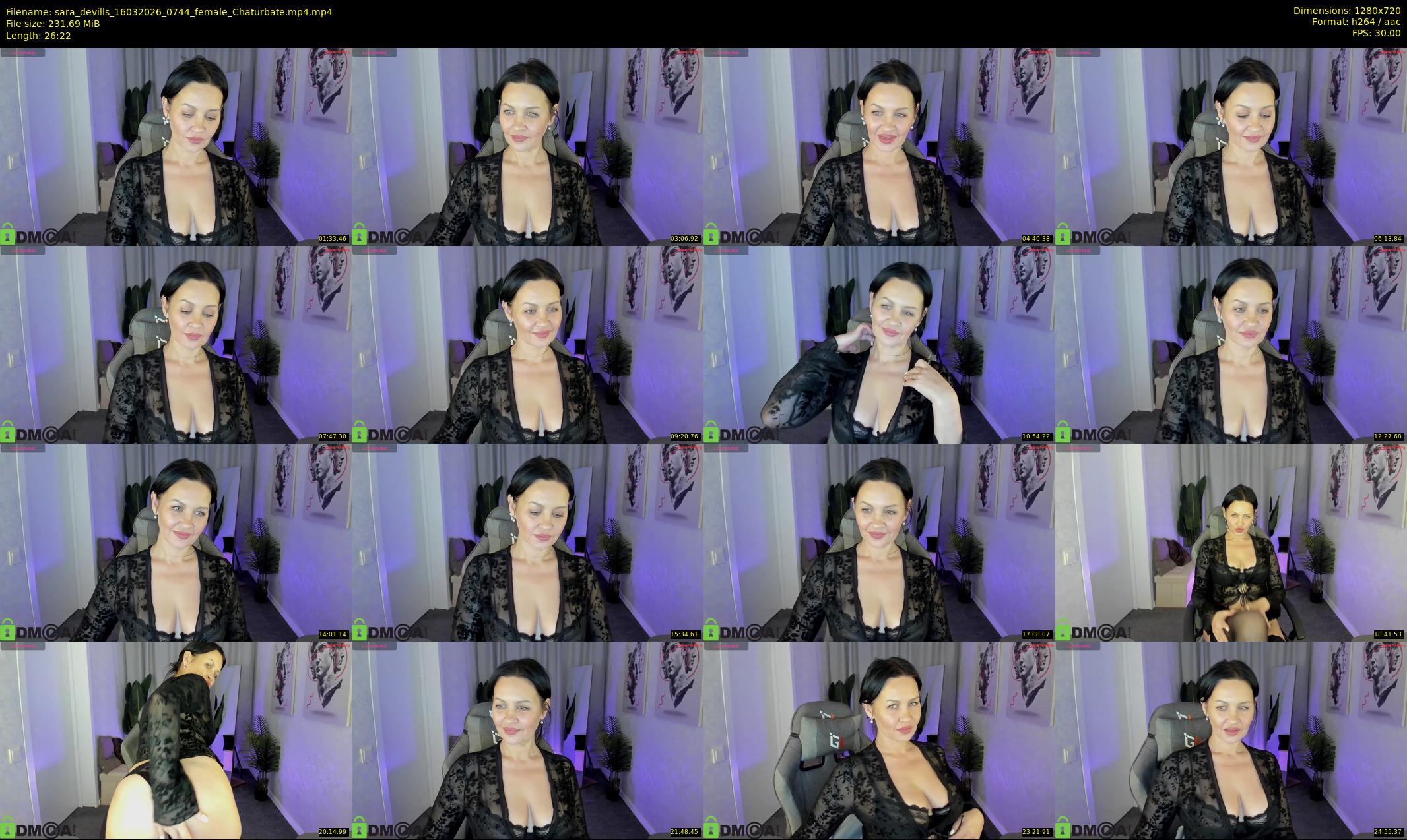 sara_devills — 27 minute Chaturbate female cam show recording, 720p, Mar 16, 2026