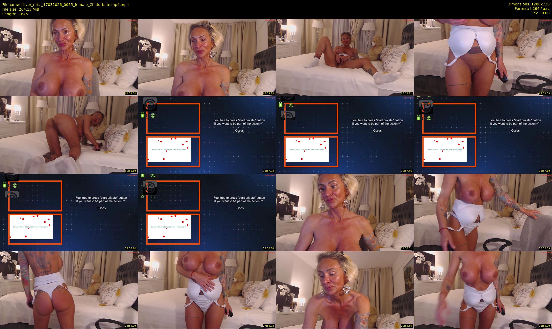 silver_miss — 34 minute Chaturbate female cam show recording, 720p, Mar 17, 2026