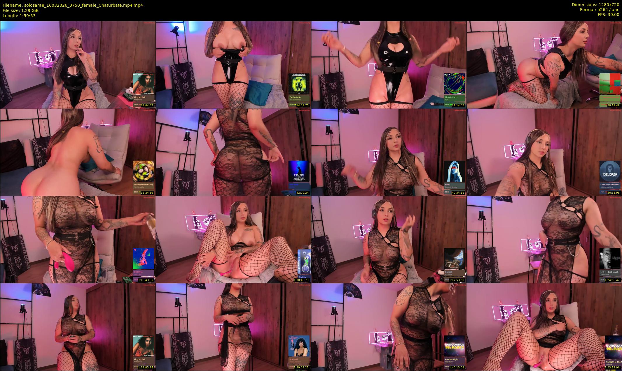 solosara8 — 120 minute Chaturbate female cam show recording, 720p, Mar 16, 2026