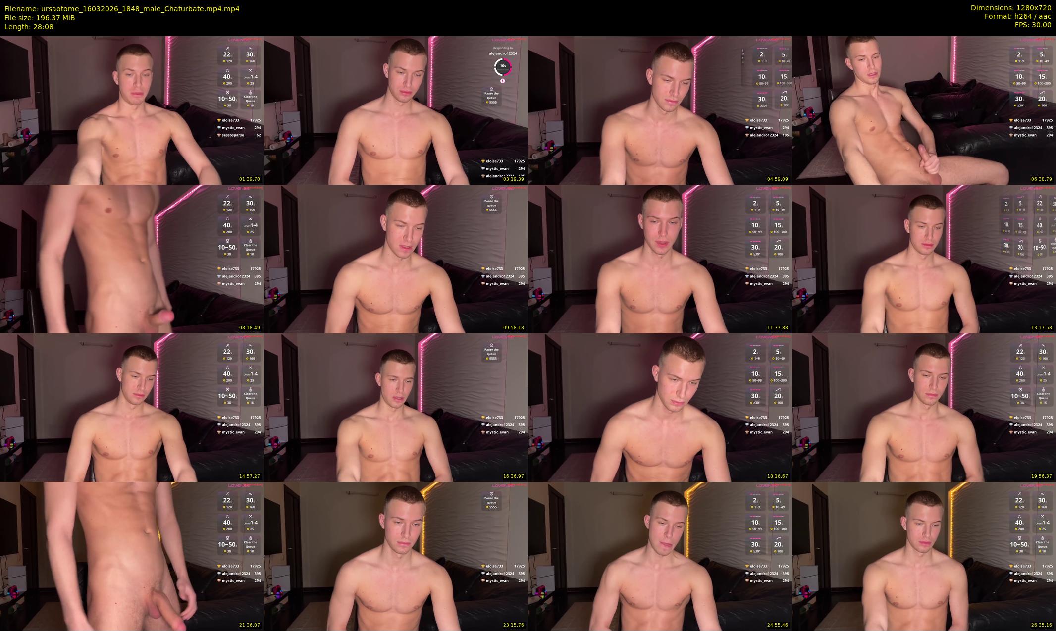 ursaotome — 29 minute Chaturbate male cam show recording, 720p, Mar 16, 2026