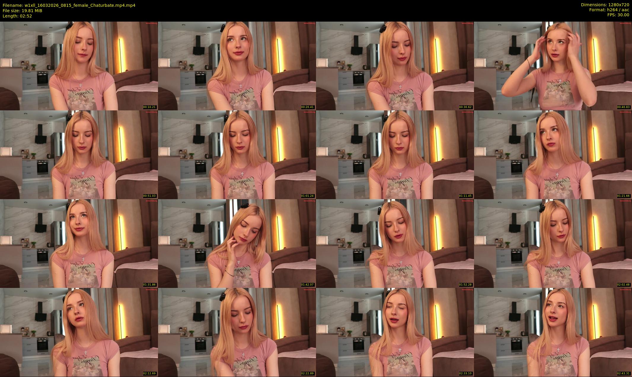 w1xll — 3 minute Chaturbate female cam show recording, 720p, Mar 16, 2026