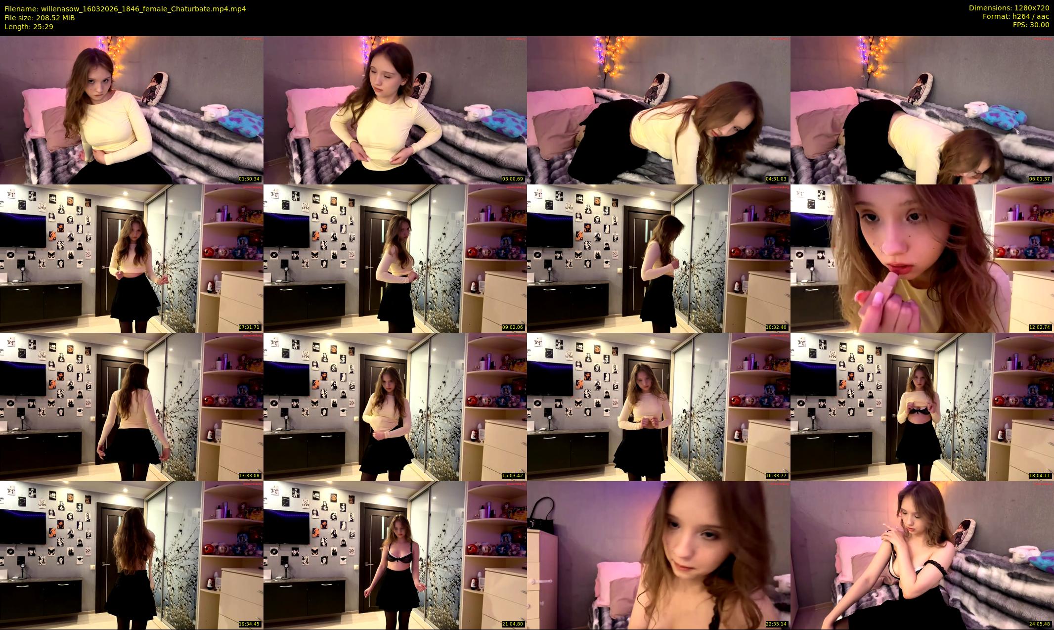 willenasow — 26 minute Chaturbate female cam show recording, 720p, Mar 16, 2026