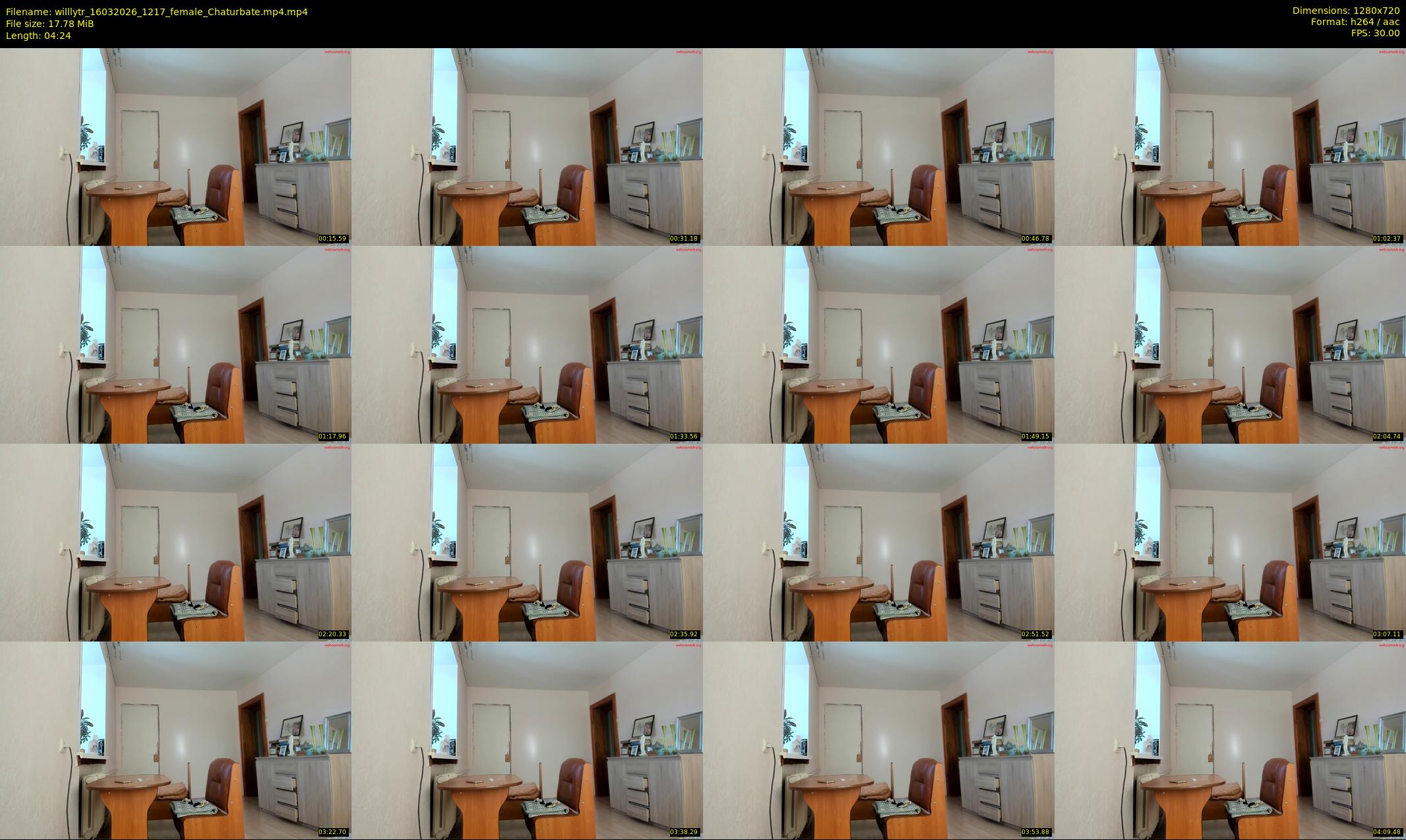 willlytr — 5 minute Chaturbate female cam show recording, 720p, Mar 16, 2026
