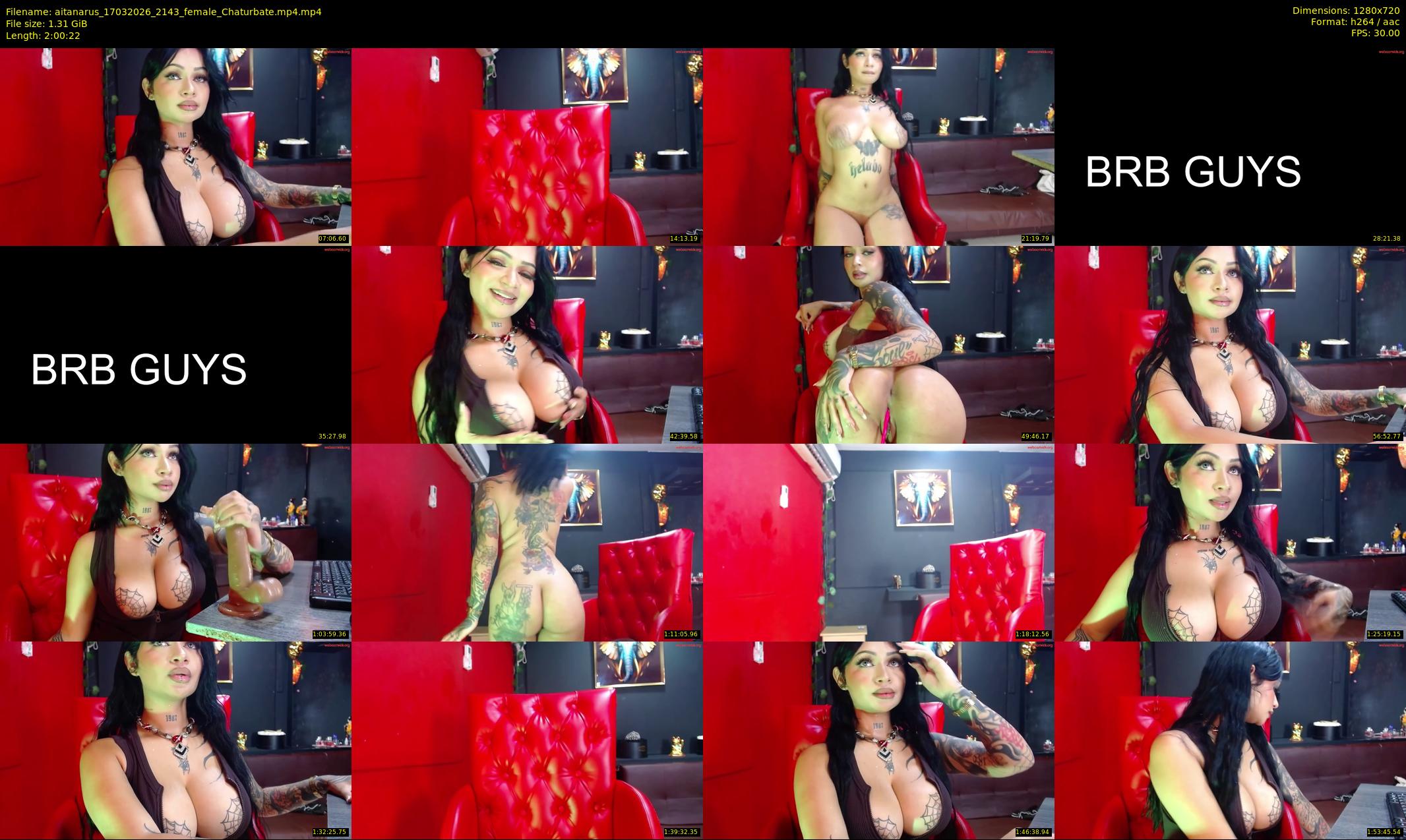 aitanarus — 121 minute Chaturbate female cam show recording, 720p, Mar 17, 2026