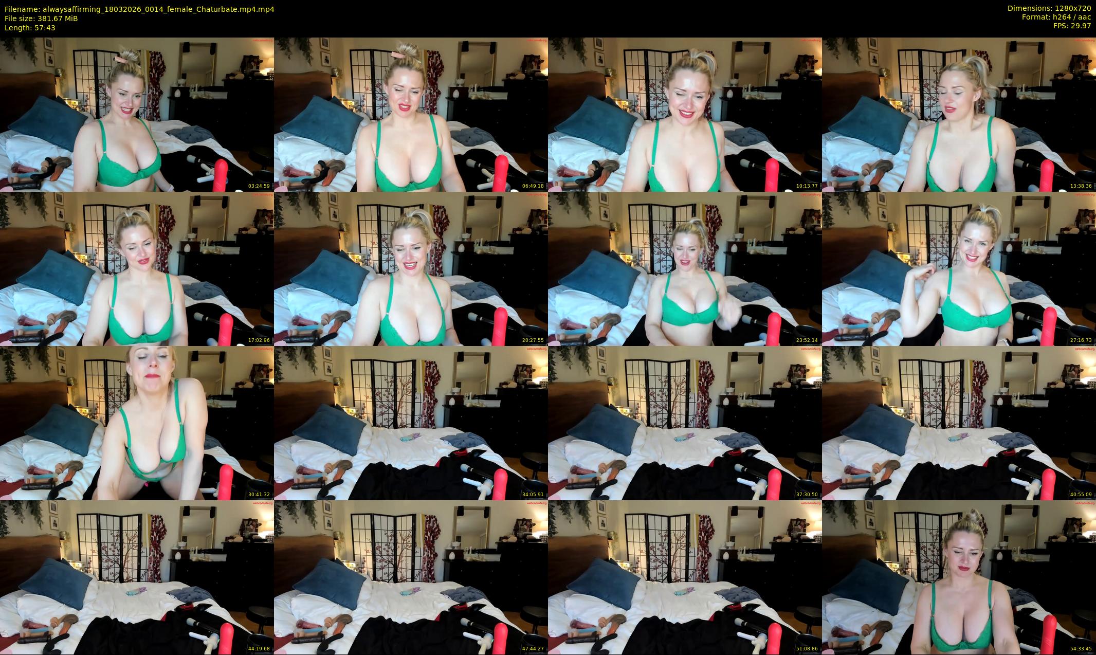 alwaysaffirming — 58 minute Chaturbate couple cam show recording, 720p, Mar 18, 2026