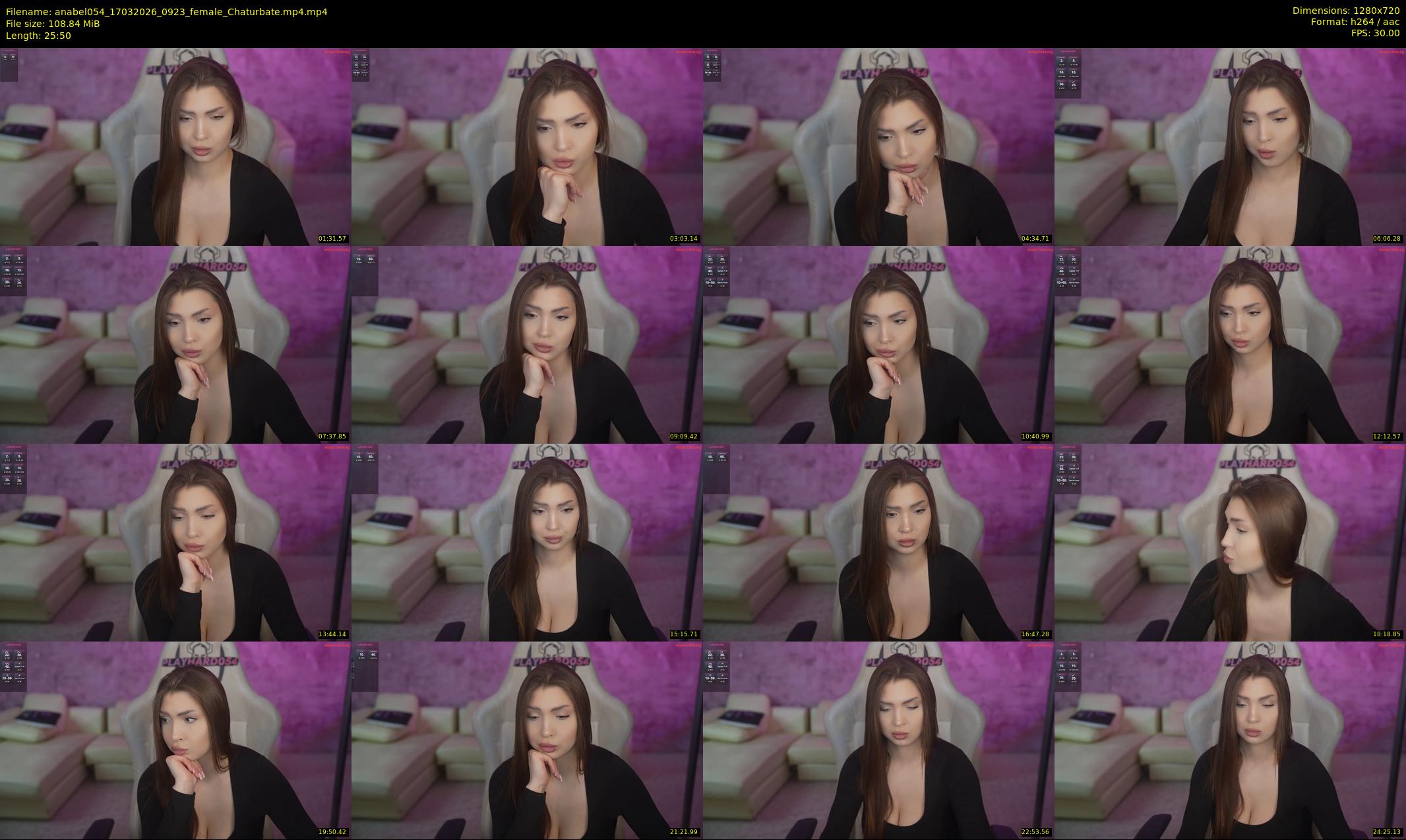 anabel054 — 26 minute Chaturbate female cam show recording, 720p, Mar 17, 2026