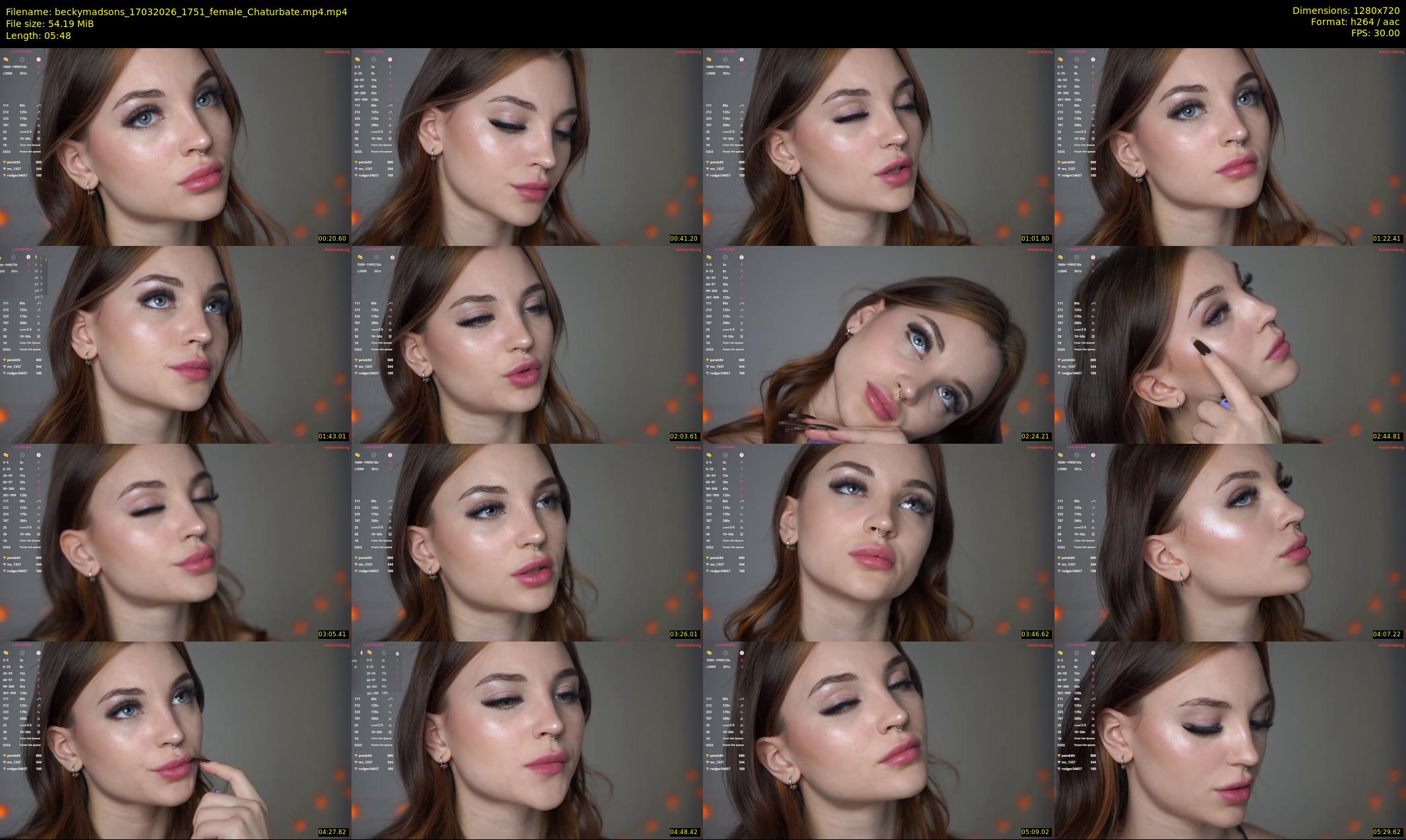 beckymadsons — 6 minute Chaturbate female cam show recording, 720p, Mar 17, 2026