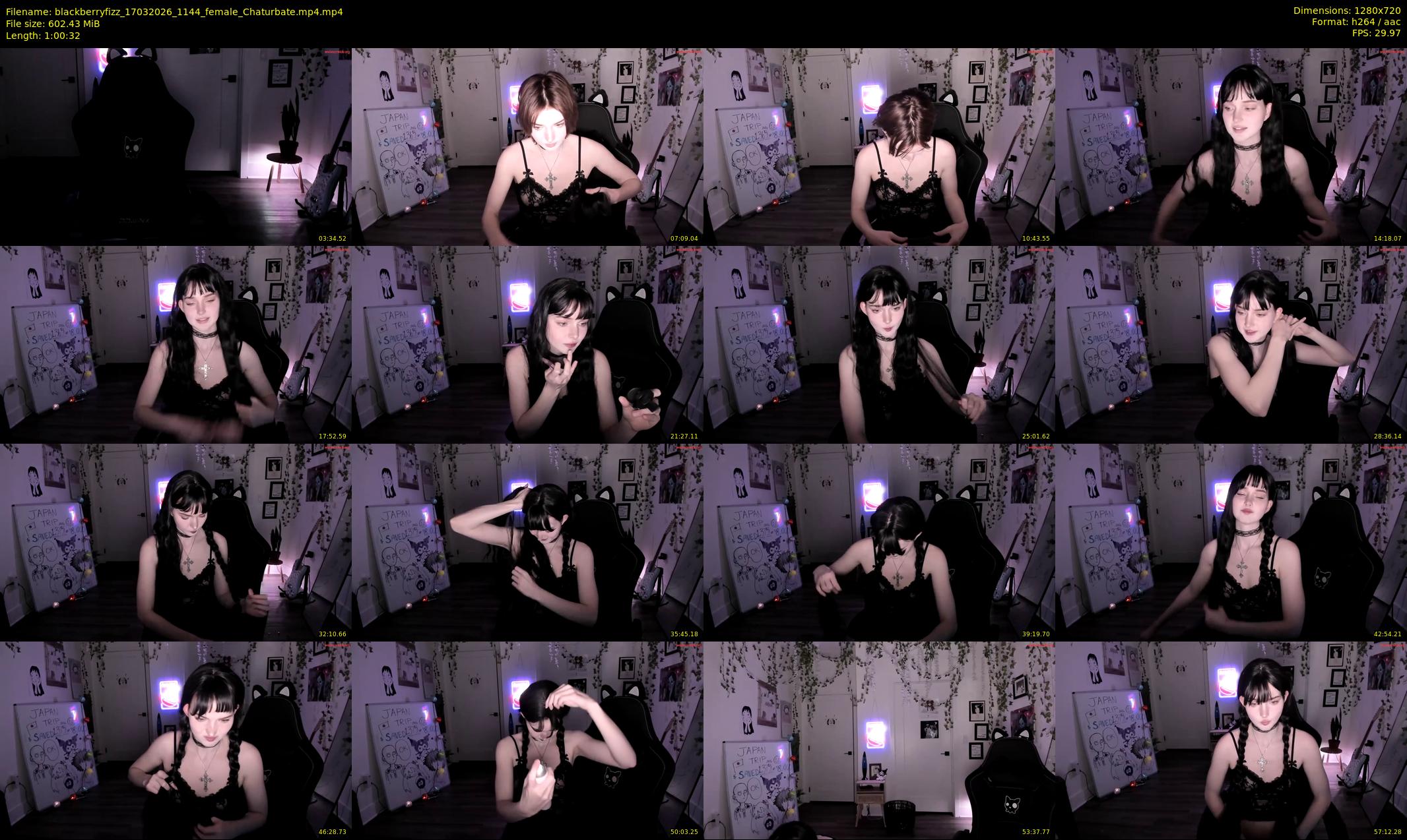 blackberryfizz — 61 minute Chaturbate female cam show recording, 720p, Mar 17, 2026