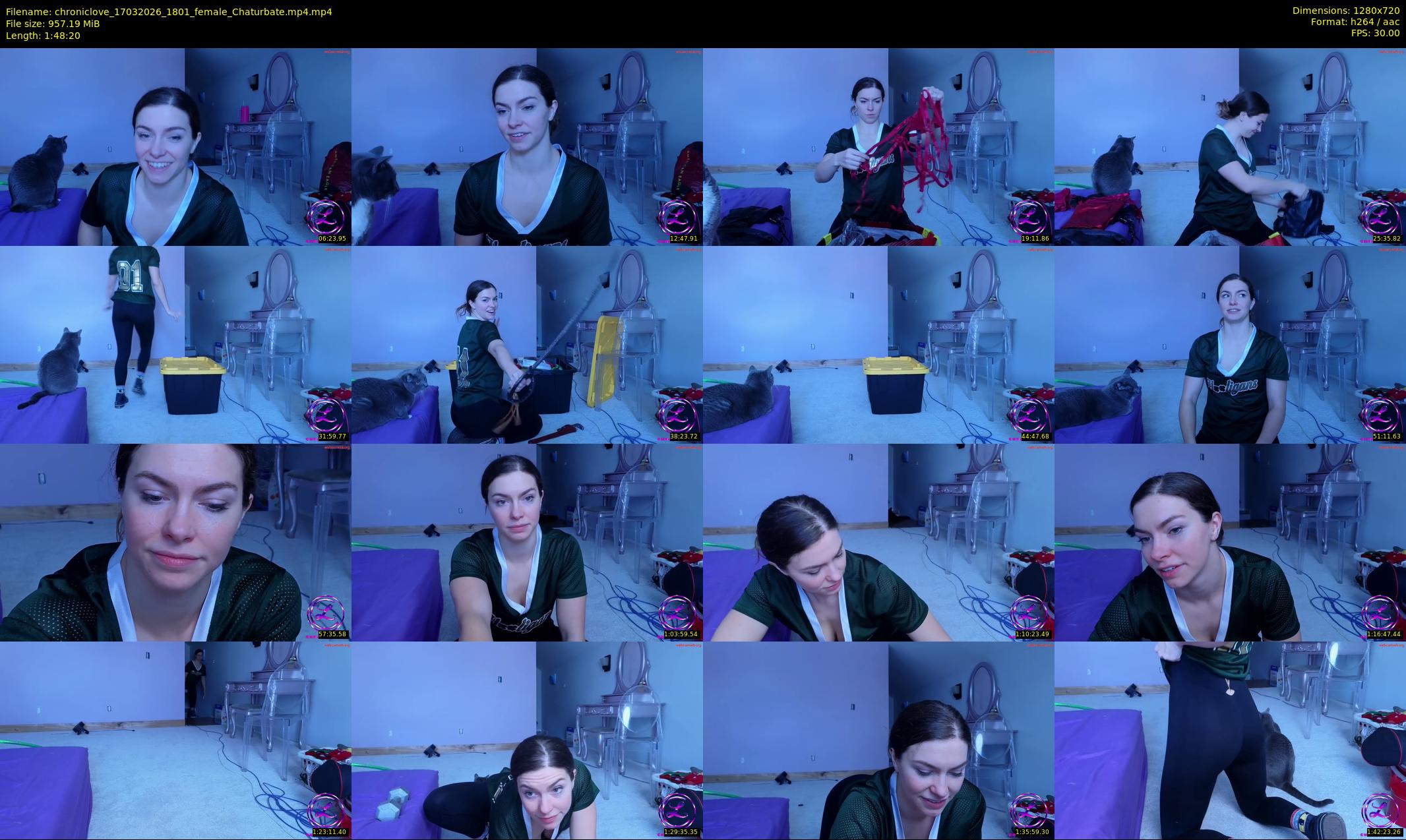chroniclove — 109 minute Chaturbate female cam show recording, 720p, Mar 17, 2026
