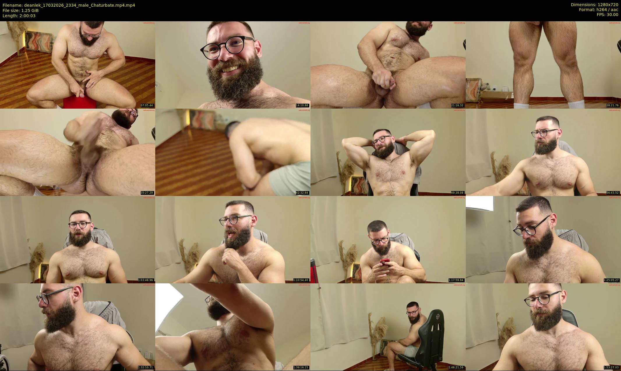 deanlek — 121 minute Chaturbate male cam show recording, 720p, Mar 17, 2026