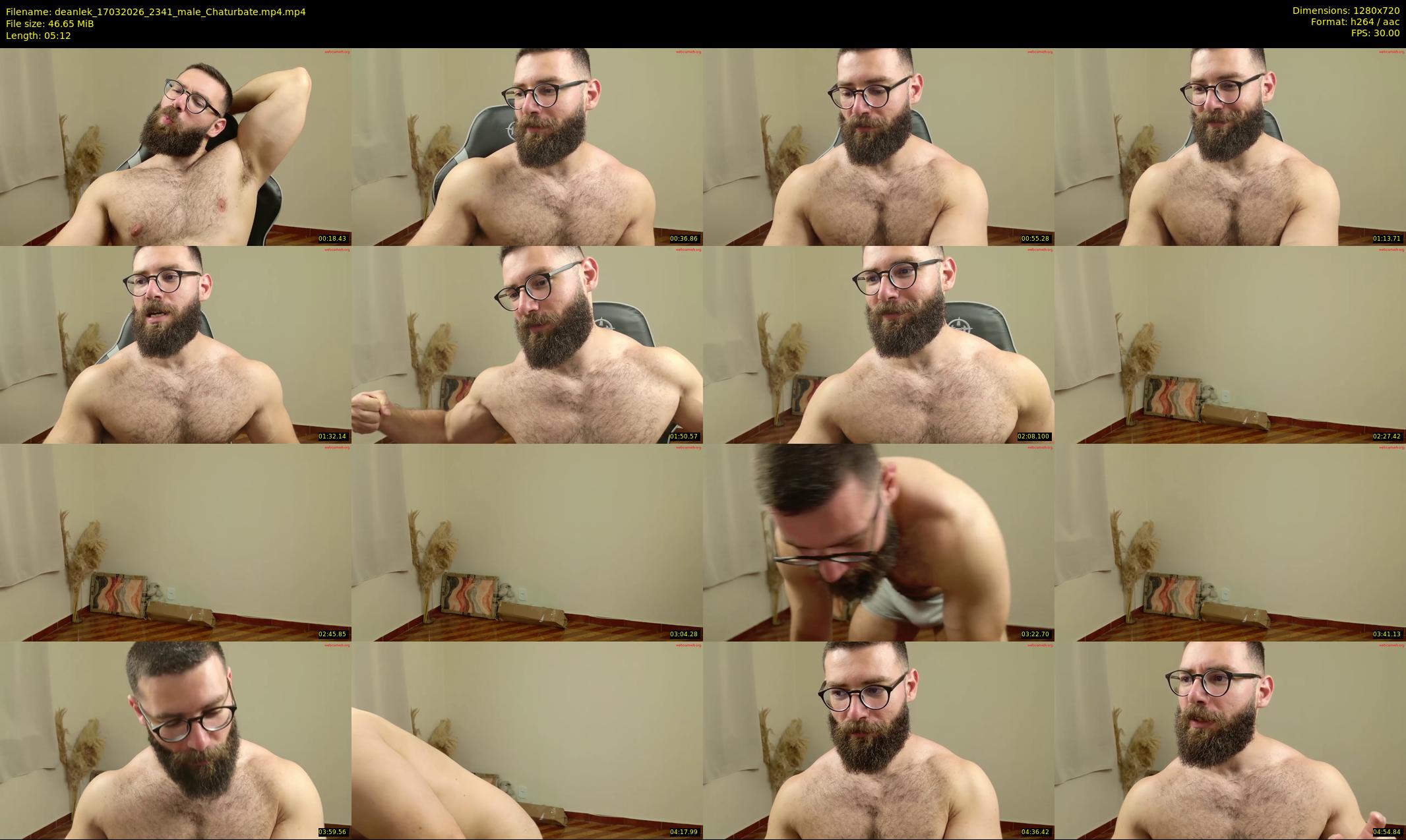 deanlek — 6 minute Chaturbate male cam show recording, 720p, Mar 17, 2026