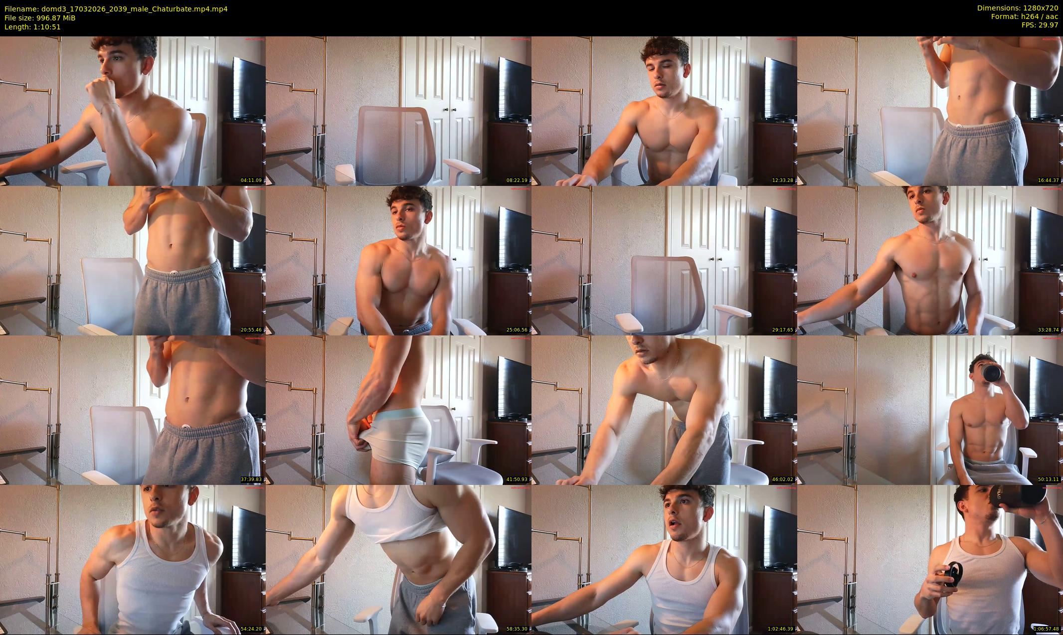 domd3 — 71 minute Chaturbate male cam show recording, 720p, Mar 17, 2026