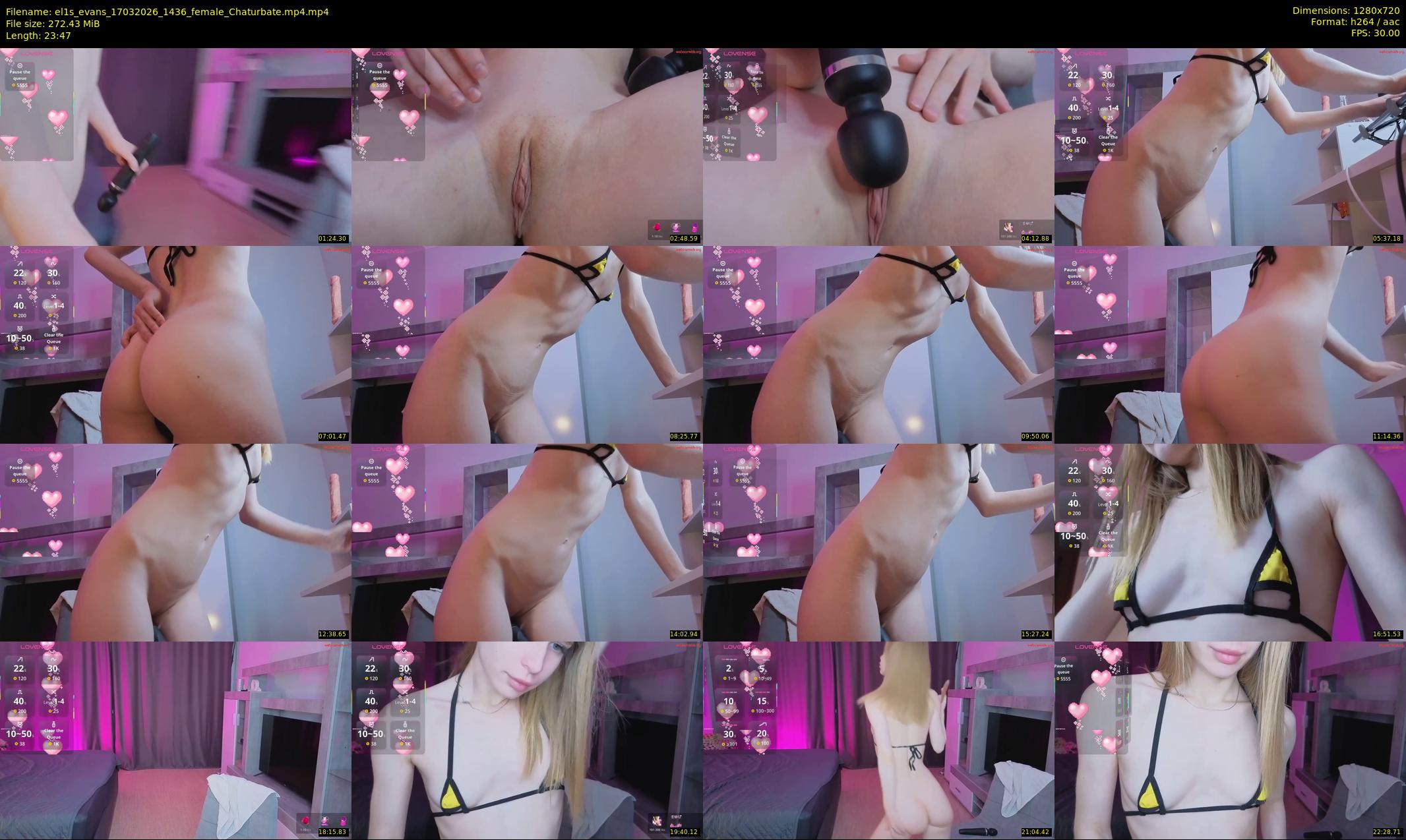 el1s_evans — 24 minute Chaturbate female cam show recording, 720p, Mar 17, 2026
