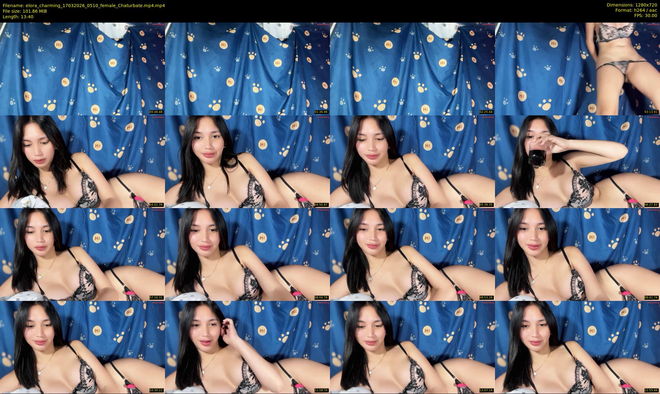 elora_charming — 14 minute Chaturbate female cam show recording, 720p, Mar 17, 2026