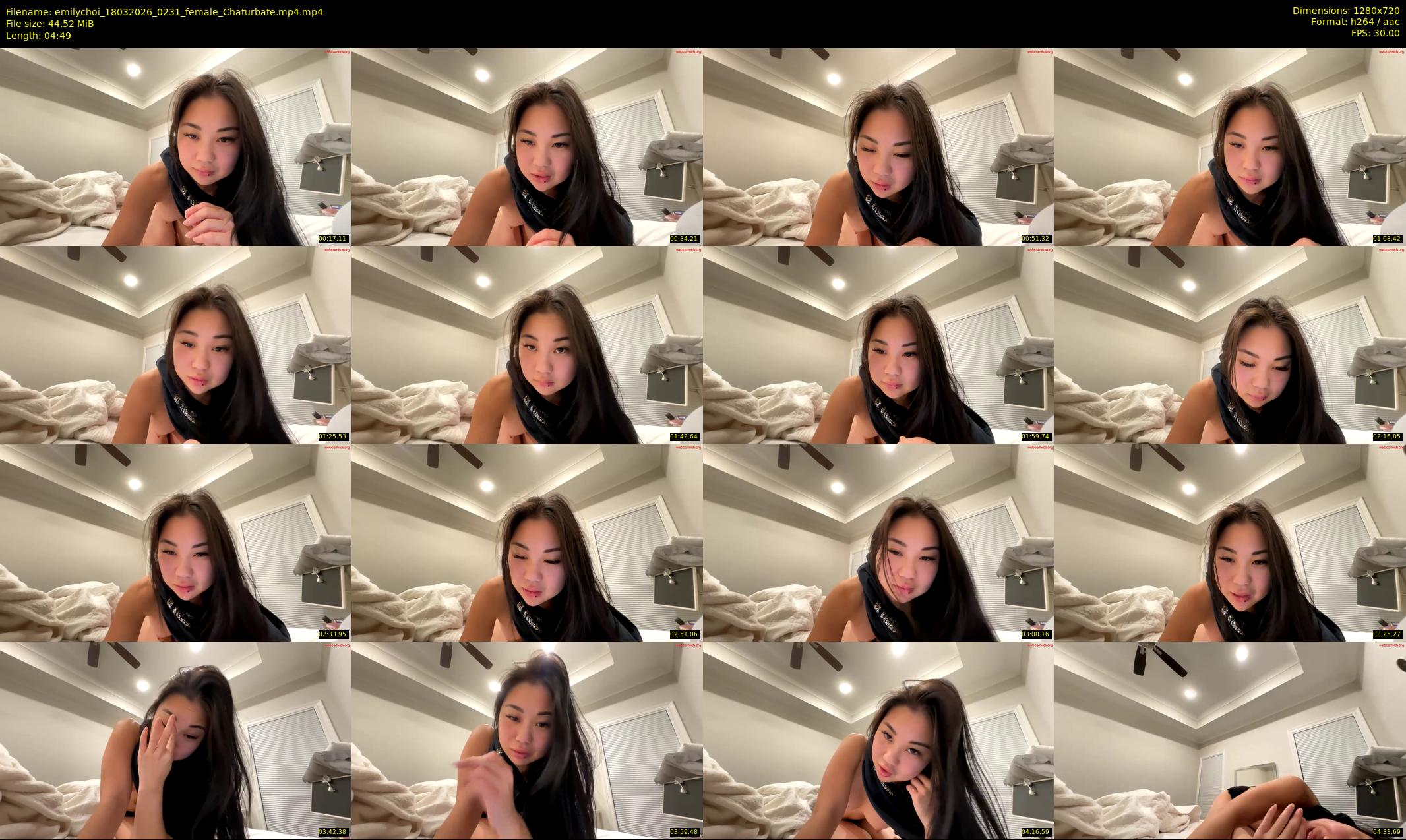 emilychoi — 5 minute Chaturbate female cam show recording, 720p, Mar 18, 2026