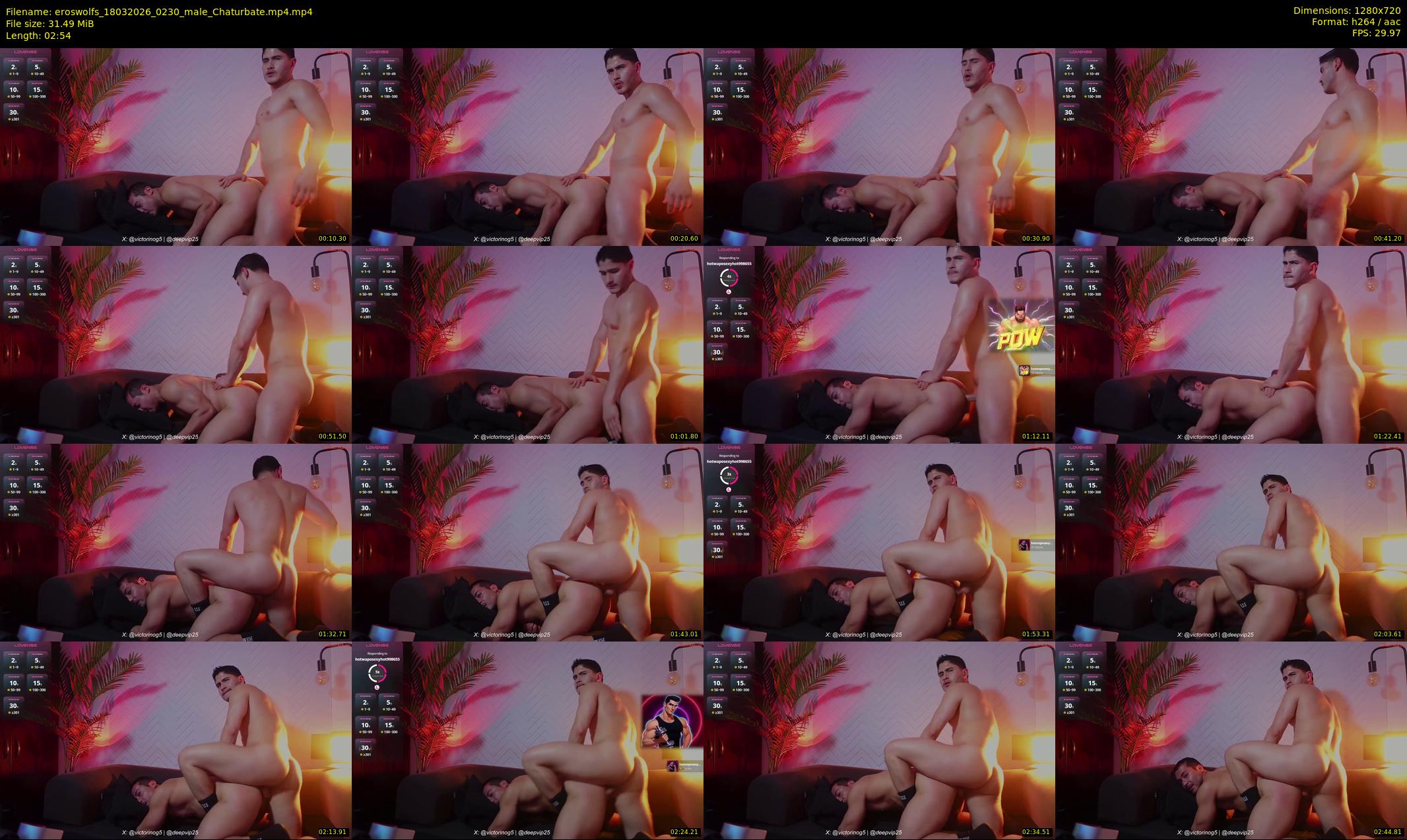 eroswolfs — 3 minute Chaturbate male cam show recording, 720p, Mar 18, 2026