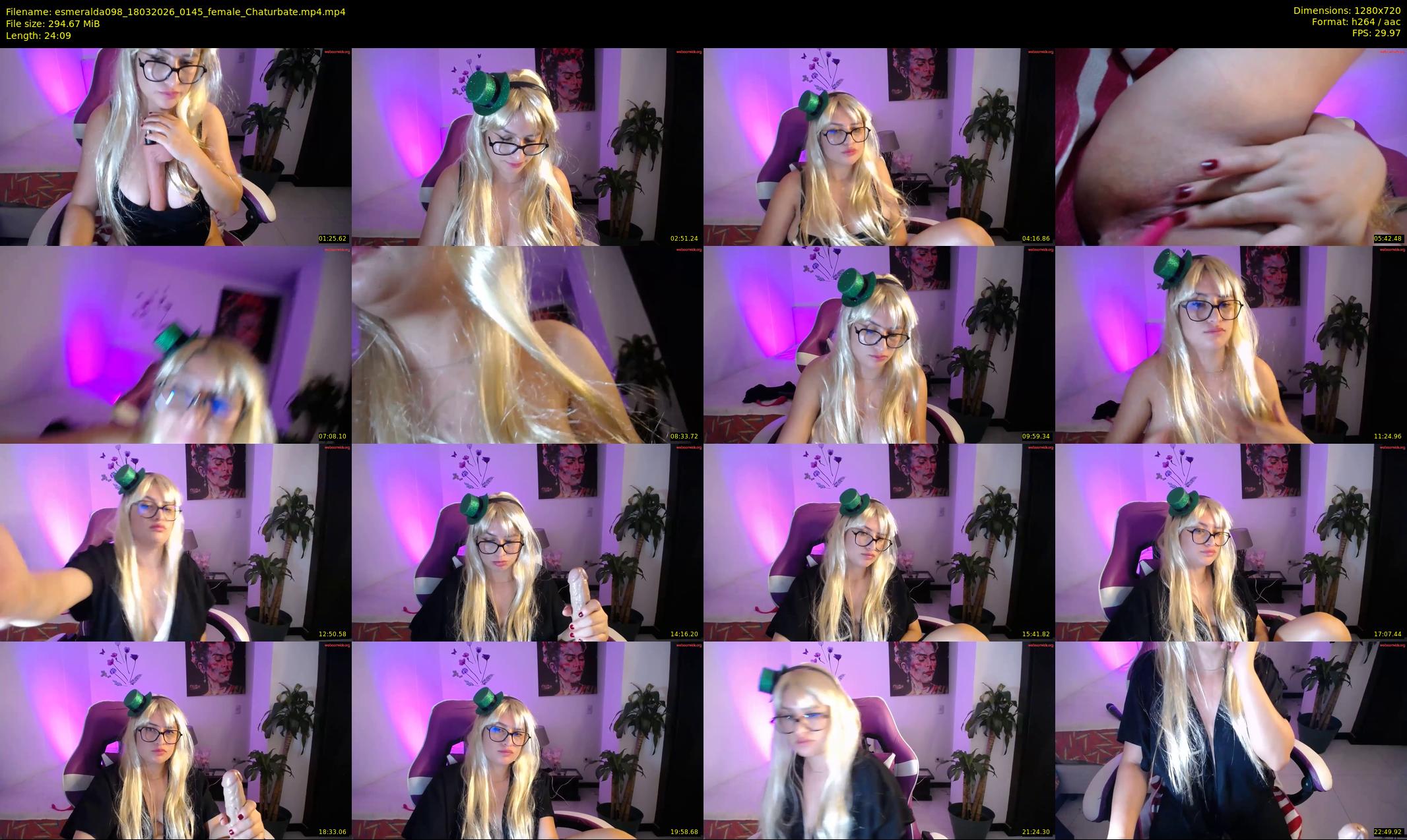 esmeralda098 — 25 minute Chaturbate female cam show recording, 720p, Mar 18, 2026