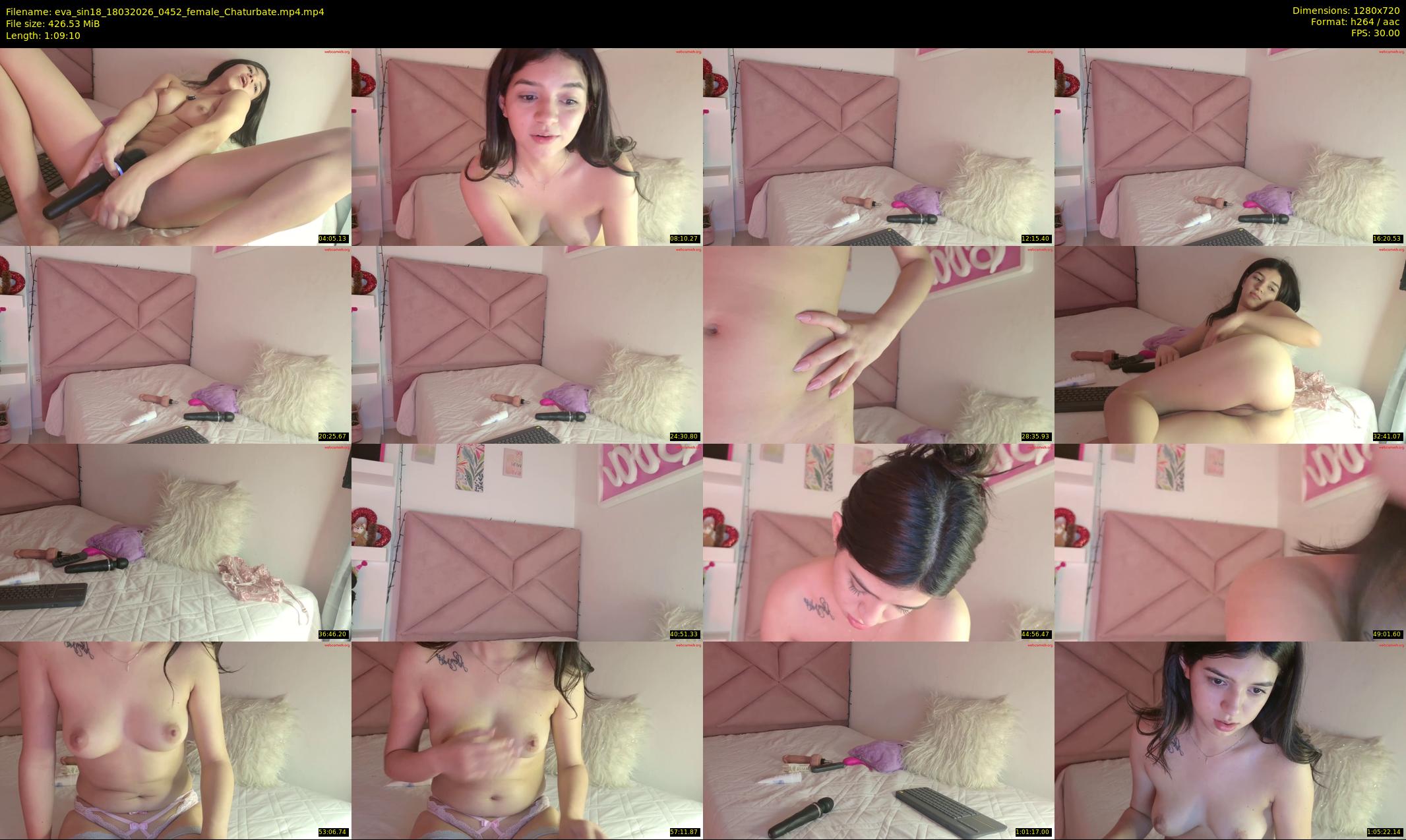 eva_sin18 — 70 minute Chaturbate female cam show recording, 720p, Mar 18, 2026