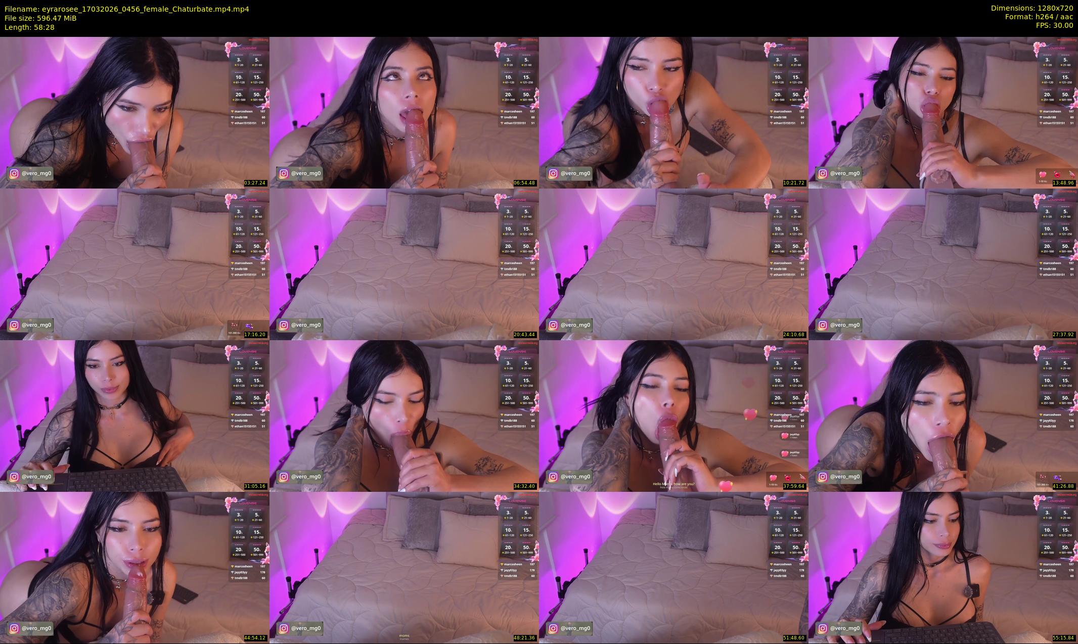 eyrarosee — 59 minute Chaturbate female cam show recording, 720p, Mar 17, 2026