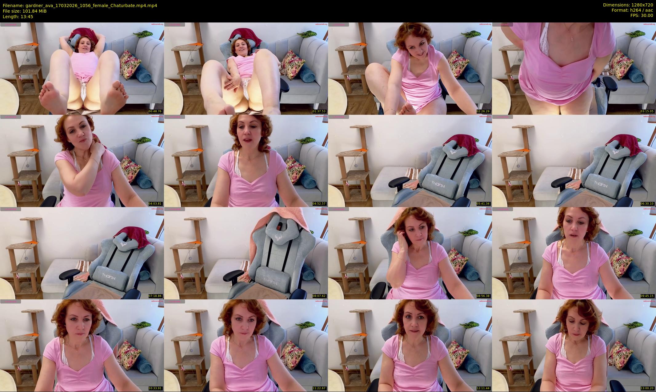 gardner_ava — 14 minute Chaturbate female cam show recording, 720p, Mar 17, 2026