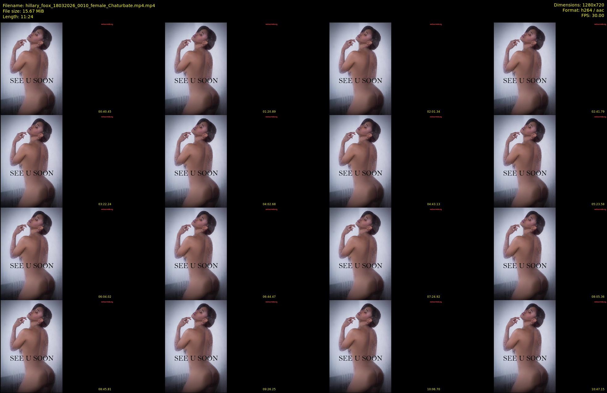 hillary_foox — 12 minute Chaturbate female cam show recording, 720p, Mar 18, 2026