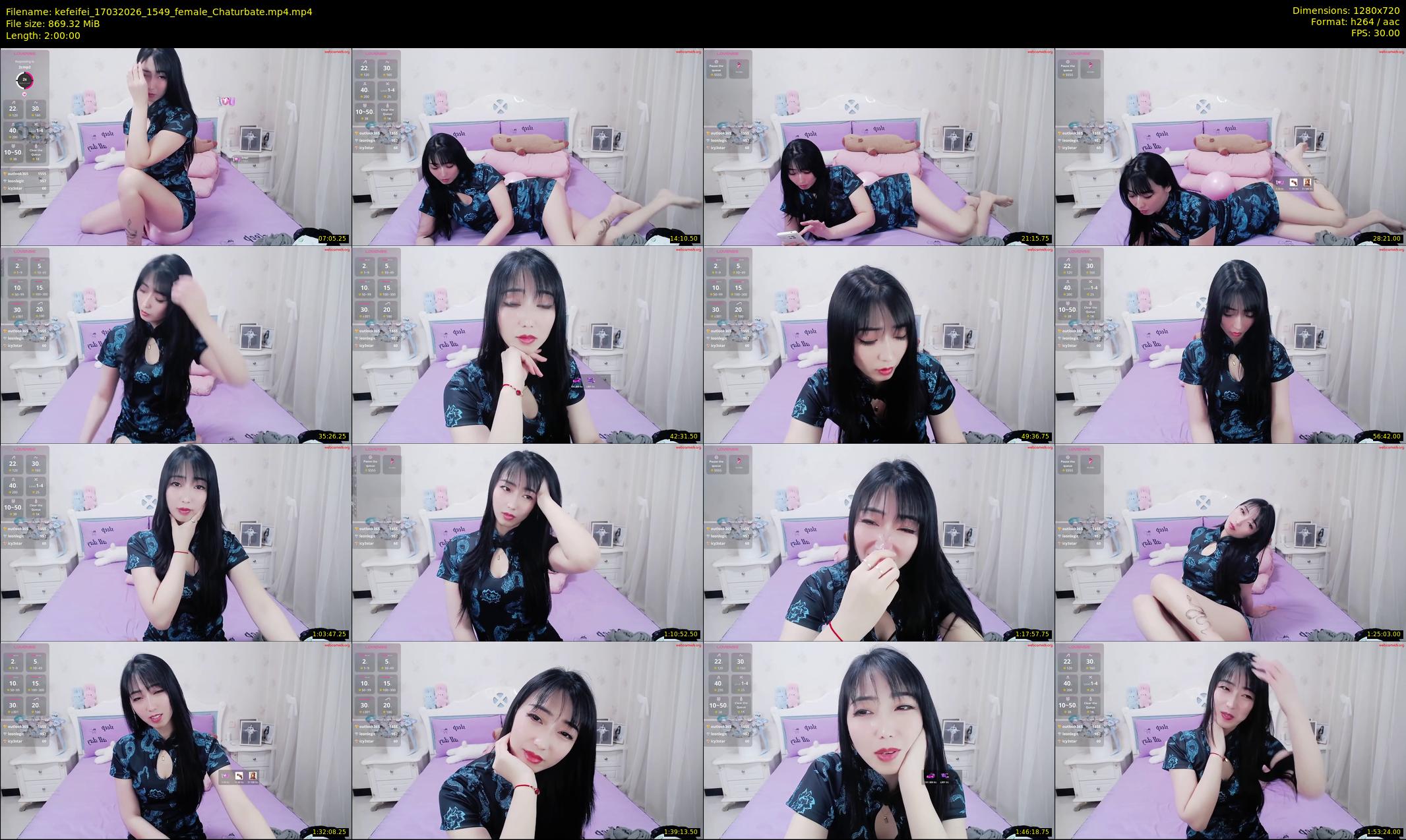 kefeifei — 120 minute Chaturbate female cam show recording, 720p, Mar 17, 2026