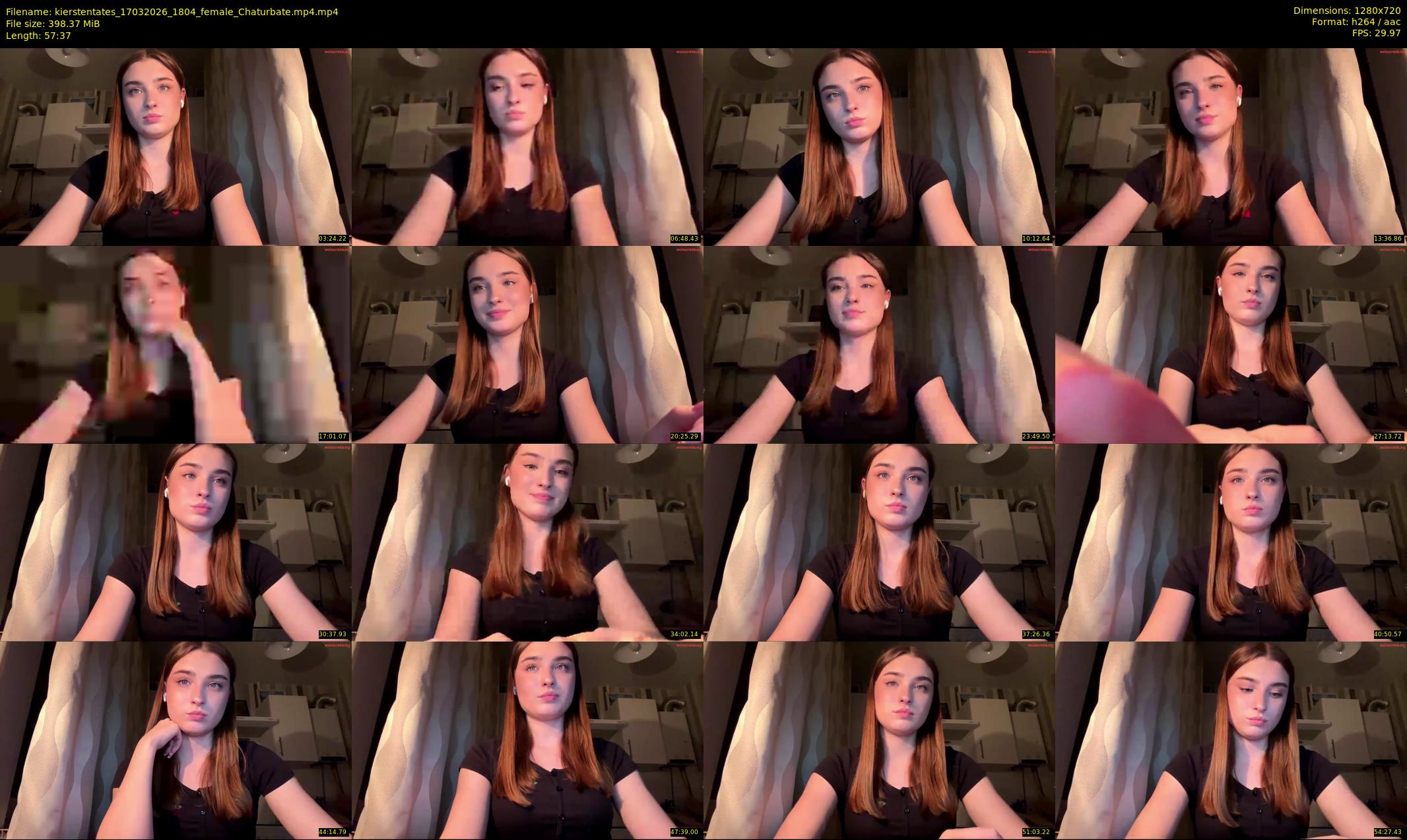 kierstentates — 58 minute Chaturbate female cam show recording, 720p, Mar 17, 2026